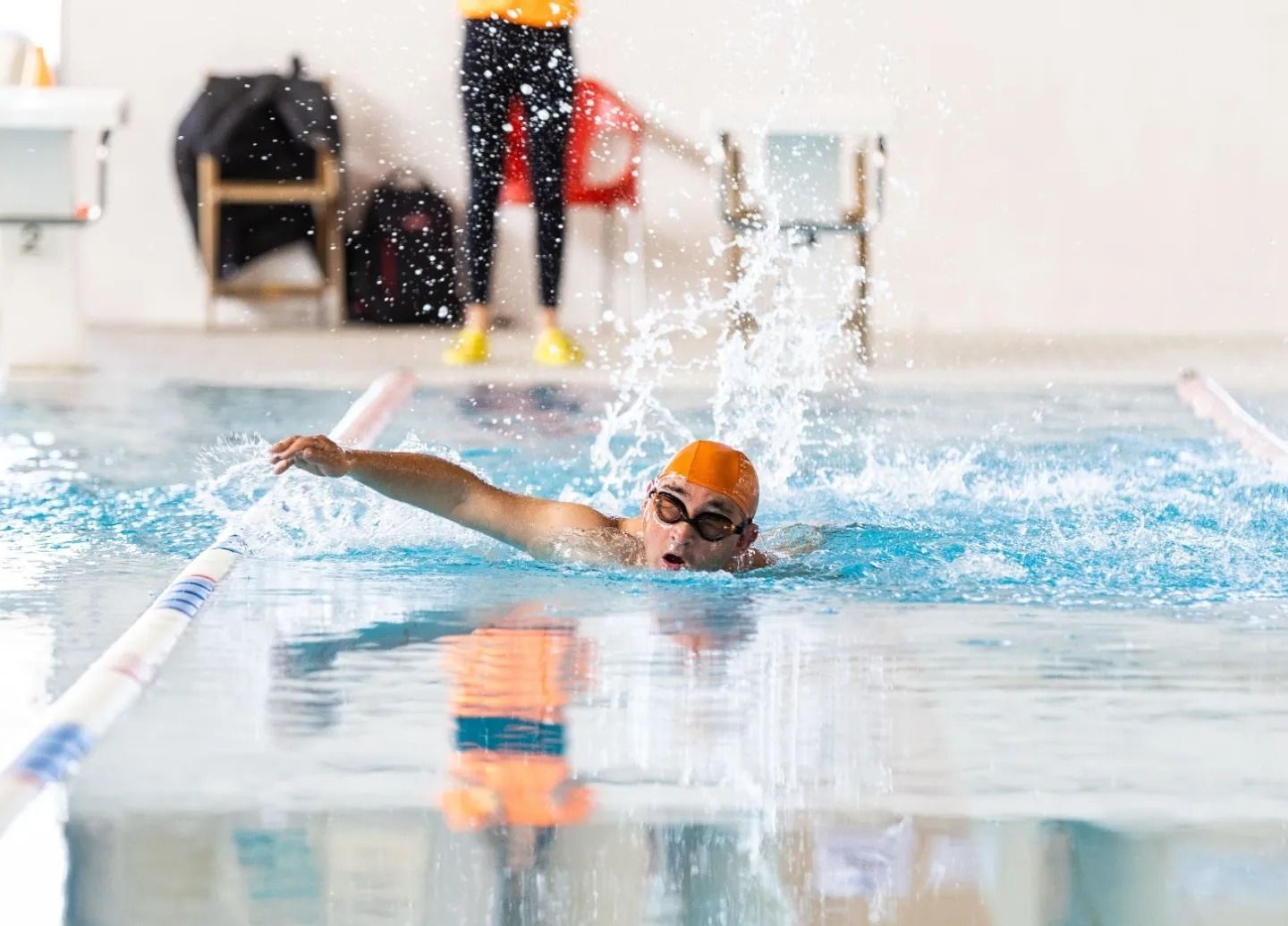 Prova de natació en els Special Olympics 2023. FOTO: Ajuntament de Cerdanyola