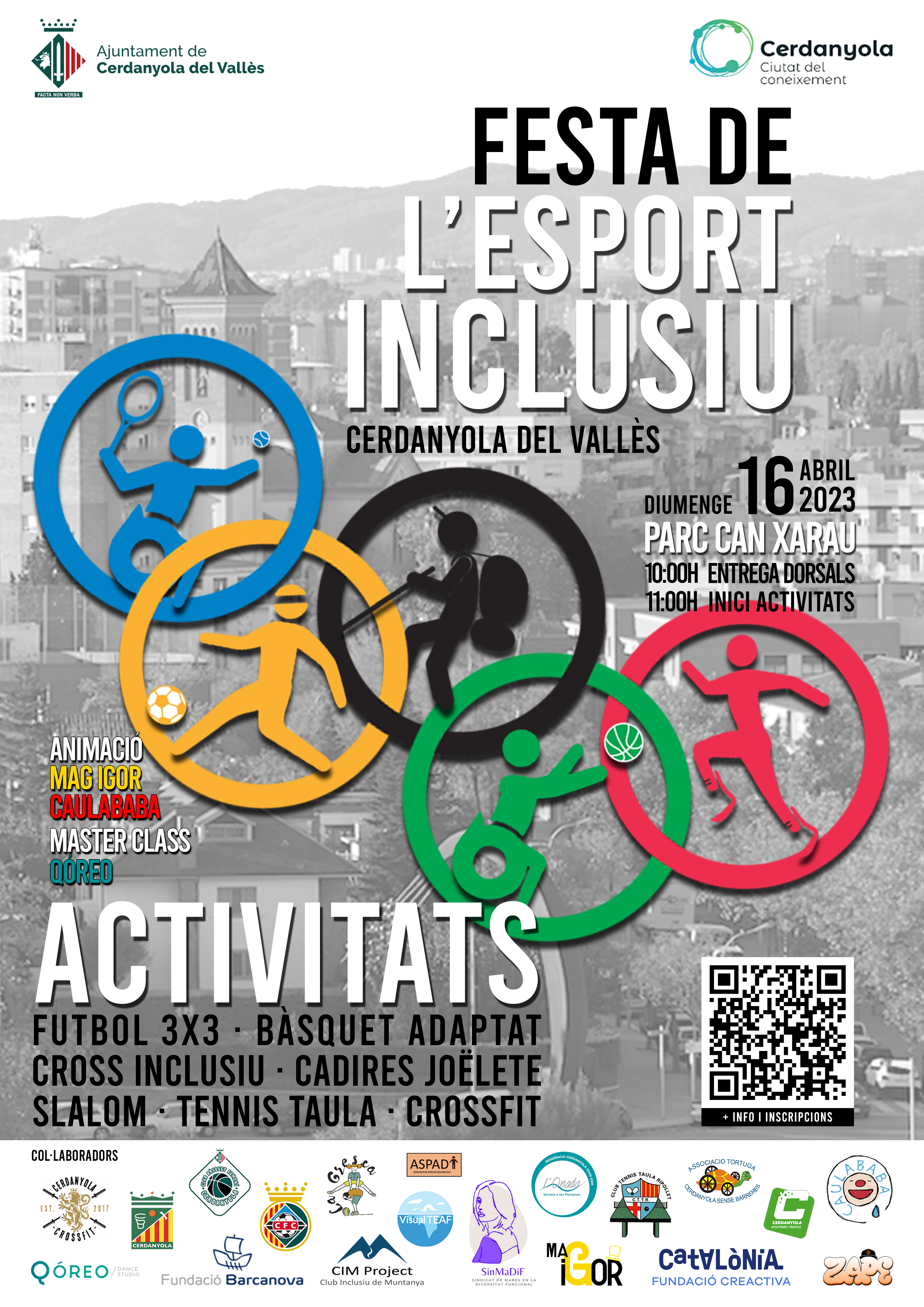 Cartell de la Festa de l'Esport Inclusiu.