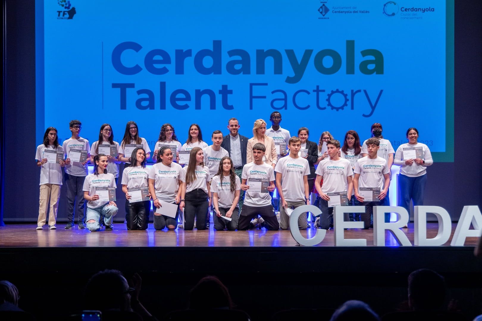 Finalistes del Cerdanyola Talent Factory. FOTO: Núria Puentes (Ajuntament)