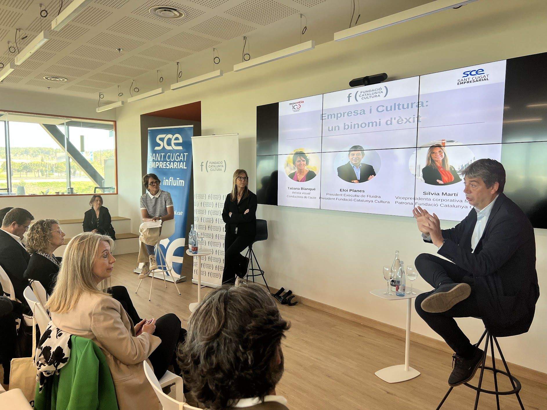 Els ponents han estat Eloi Planas de Fluidra i FCC, Sílvia Martí de Moventia, Xavier Garcia soci de Kreomúsica  i Tatiana Blanqué. FOTO: TOT