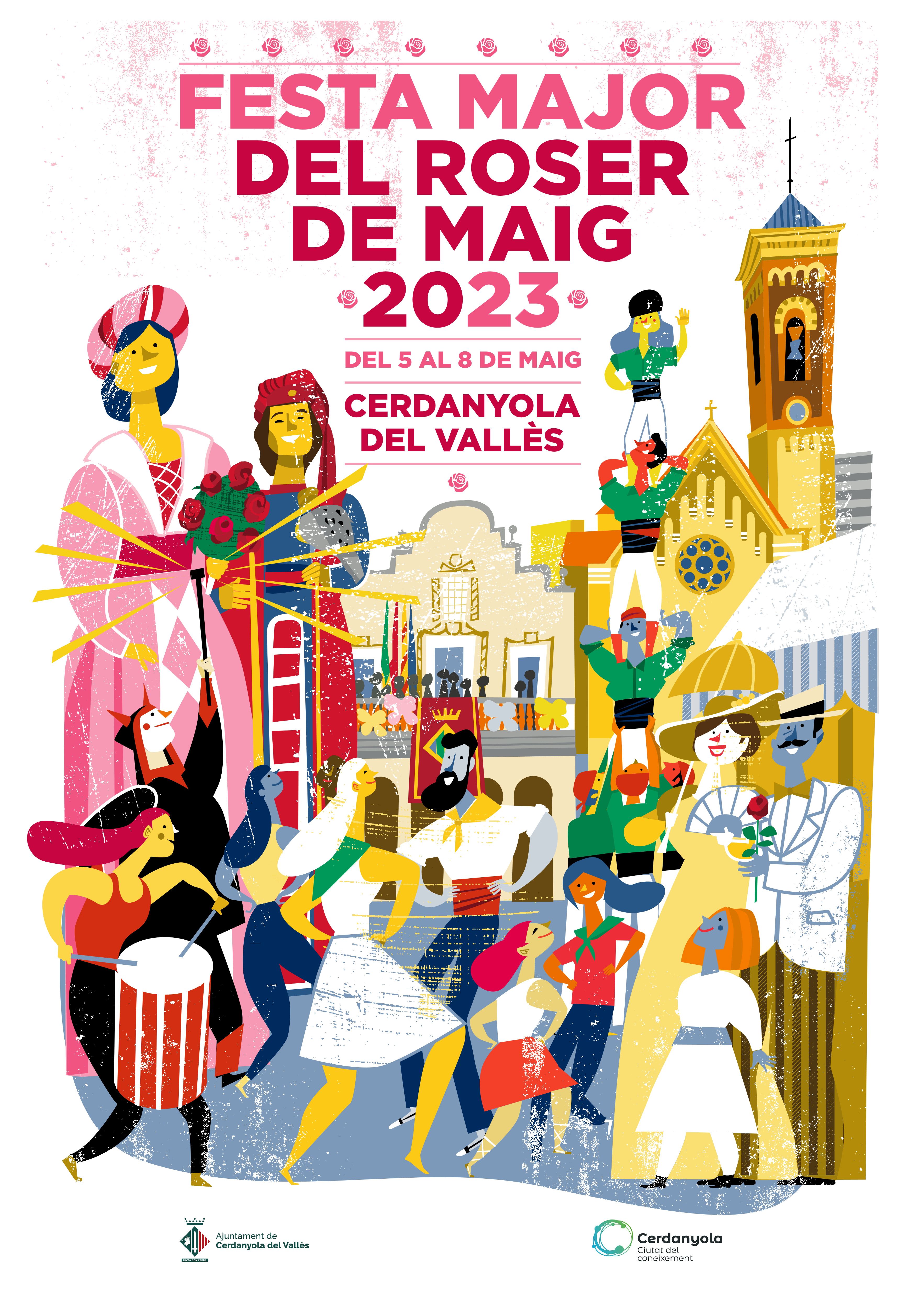 Cartell de la Festa Major del Roser de Maig 2023. FOTO: Ajuntament de Cerdanyola