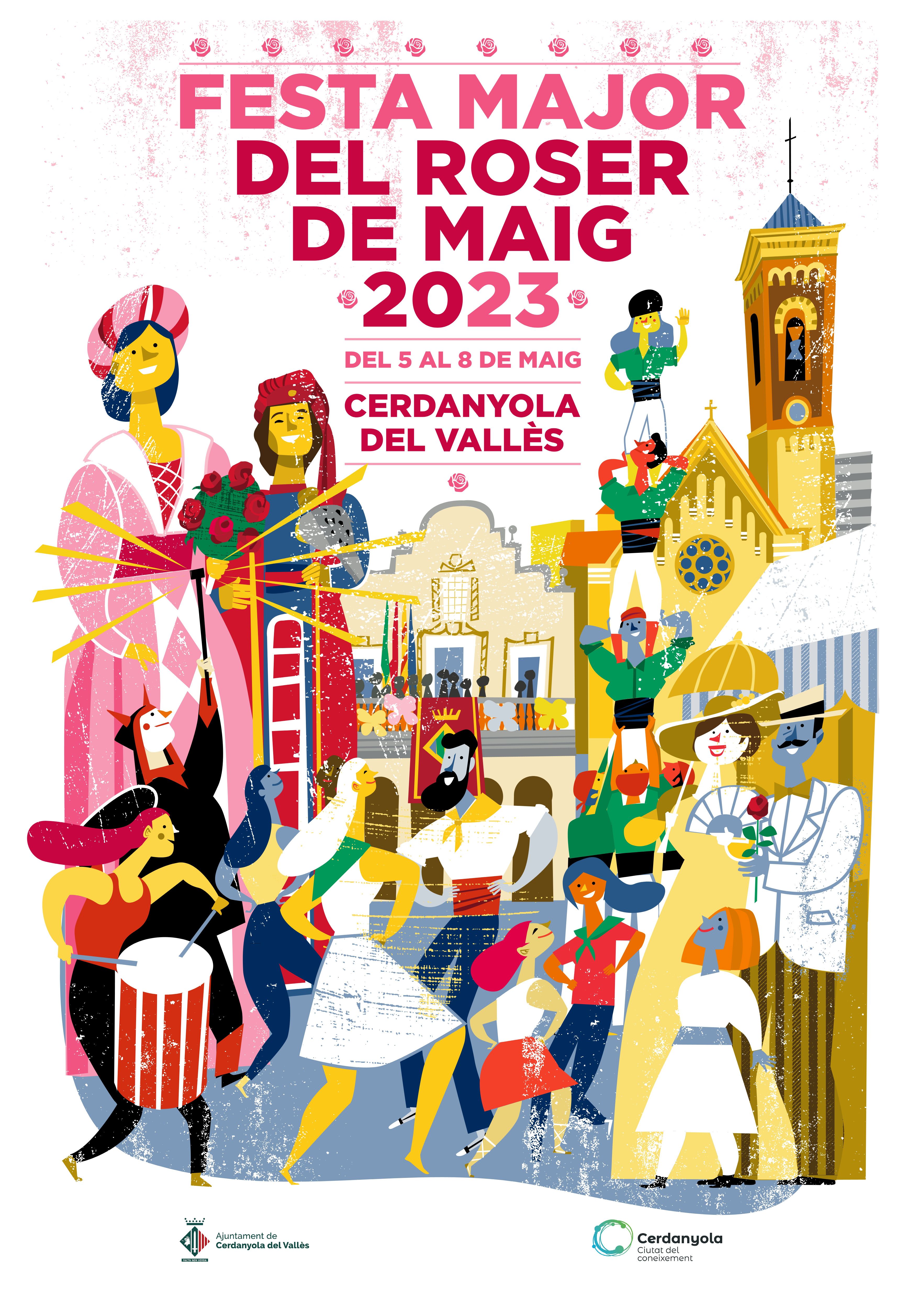 Cartell de la Festa Major del Roser de Maig 2023. FOTO: Ajuntament de Cerdanyola Cartell de la Festa Major del Roser de Maig 2023. FOTO: Ajuntament de Cerdanyola