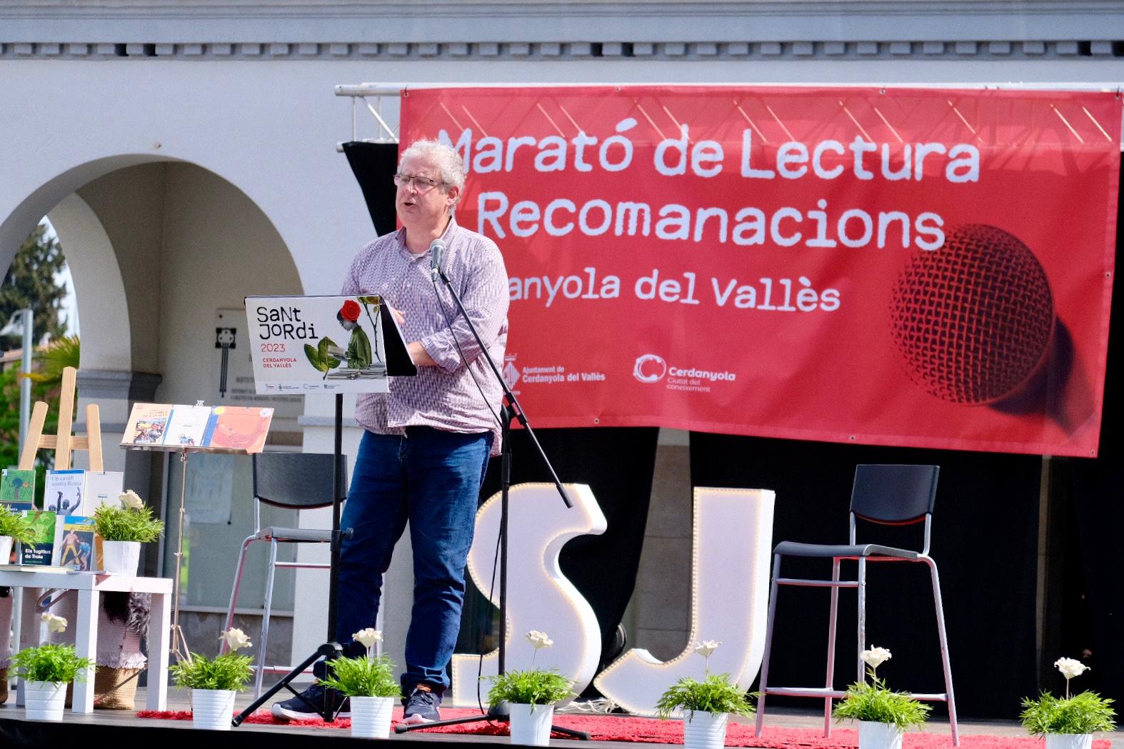 Durant tot el dia es va poder gaudir de la Marató de Lectura. FOTO: Ale Gómez