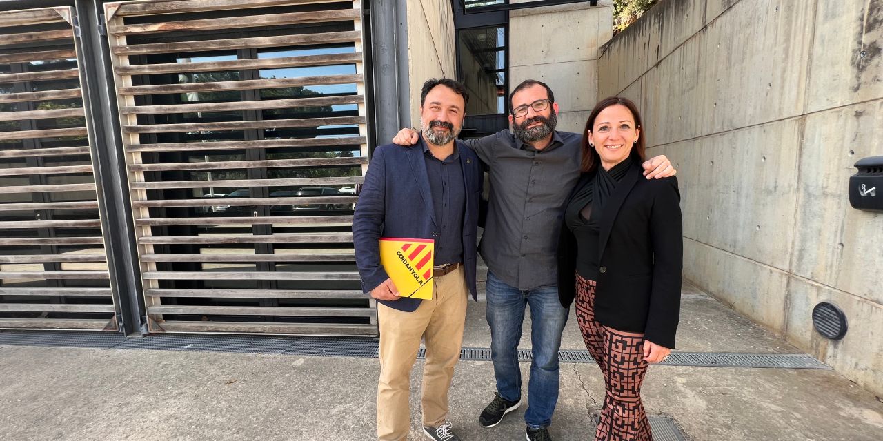 Albert Turon, Quim Oltra i Laura Batalla d'ERC. FOTO: Laia Tardós Roda