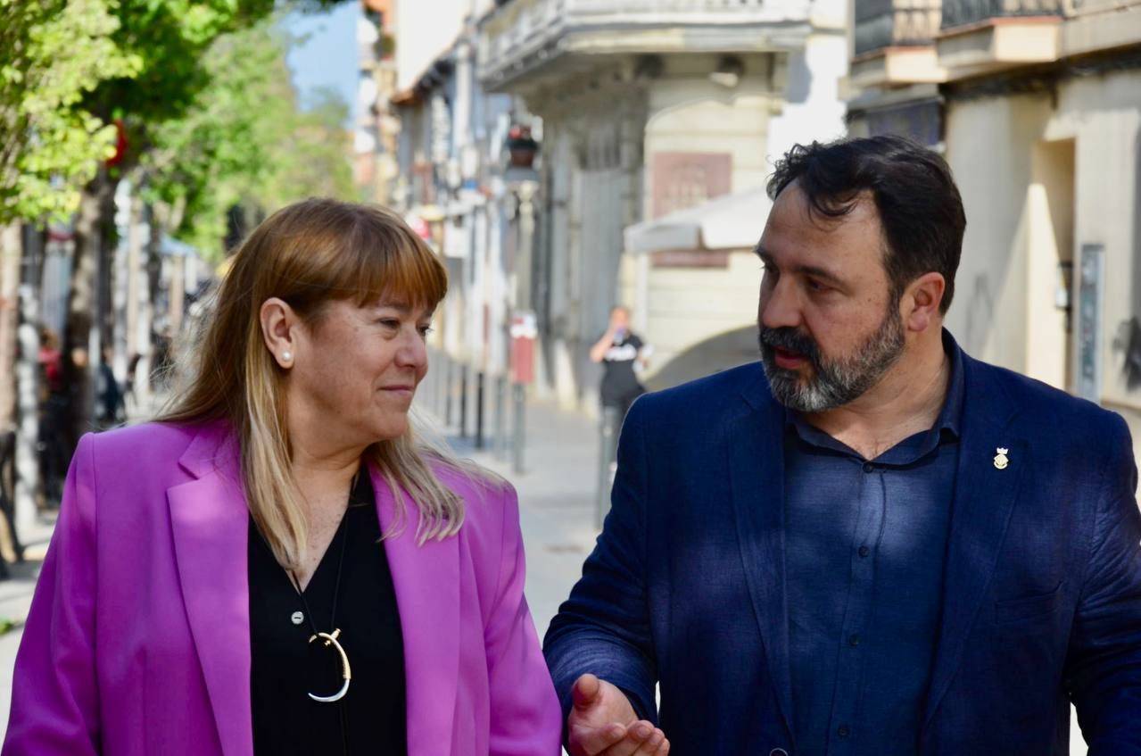 La consellera de cultura Natalia Garriga va visitar Cerdanyola. FOTO: ERC