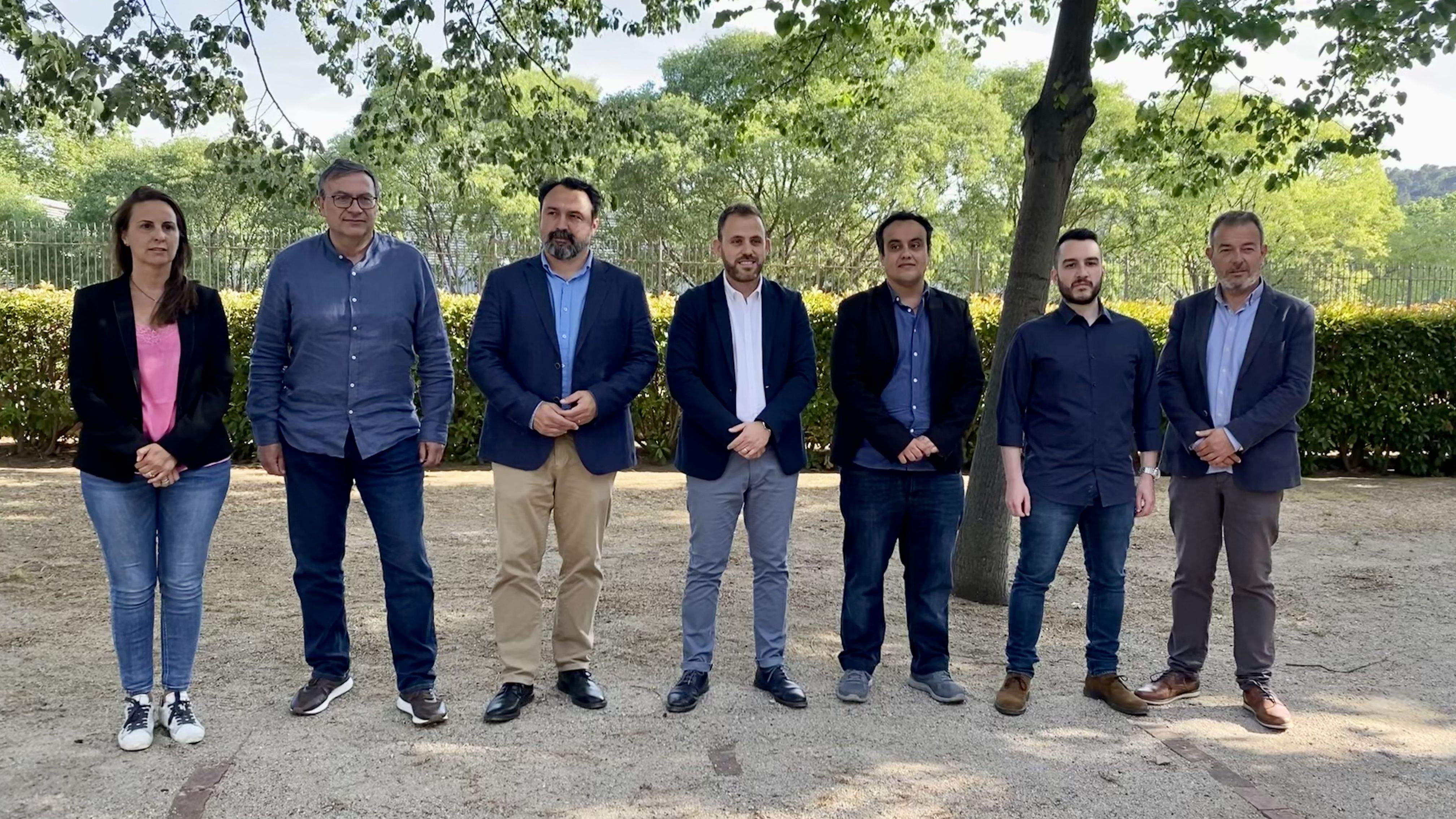 Els candidats dels partits amb representació al debat de Cerdanyola Empresarial. FOTO: Mónica GM