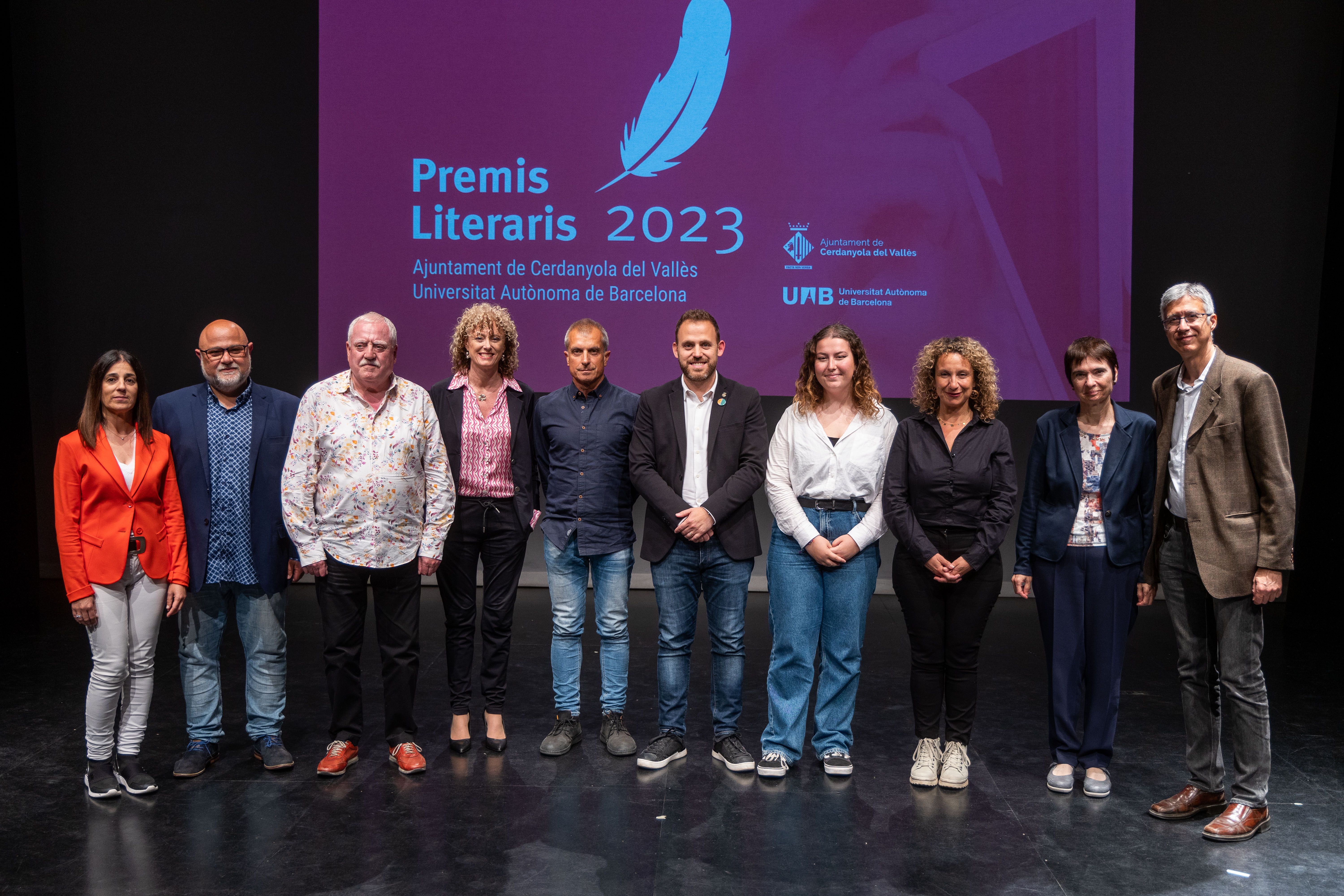 Acte d'entrega dels Premis Literaris 2023. FOTO: Núria Puentes (Ajuntament)