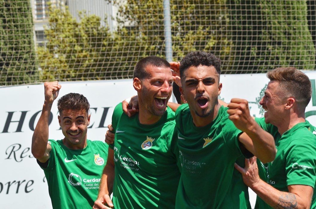 Perone ha fet el gol de la victòria. FOTO: Cerdanyola FC Perone ha fet el gol de la victòria. FOTO: Cerdanyola FC
