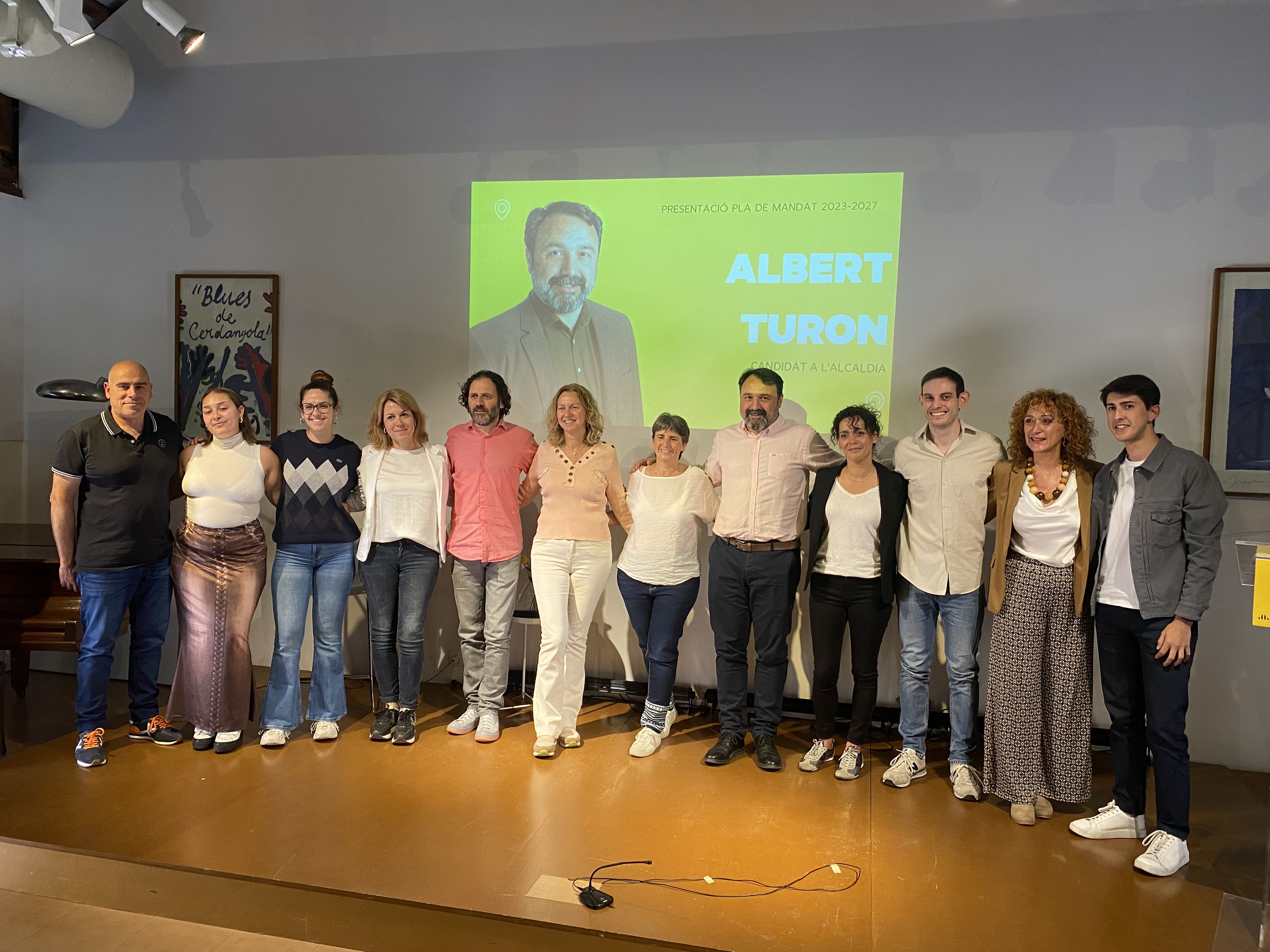 Membres de la llista d'ERC a les eleccions municipals 2023. FOTO: Mónica GM