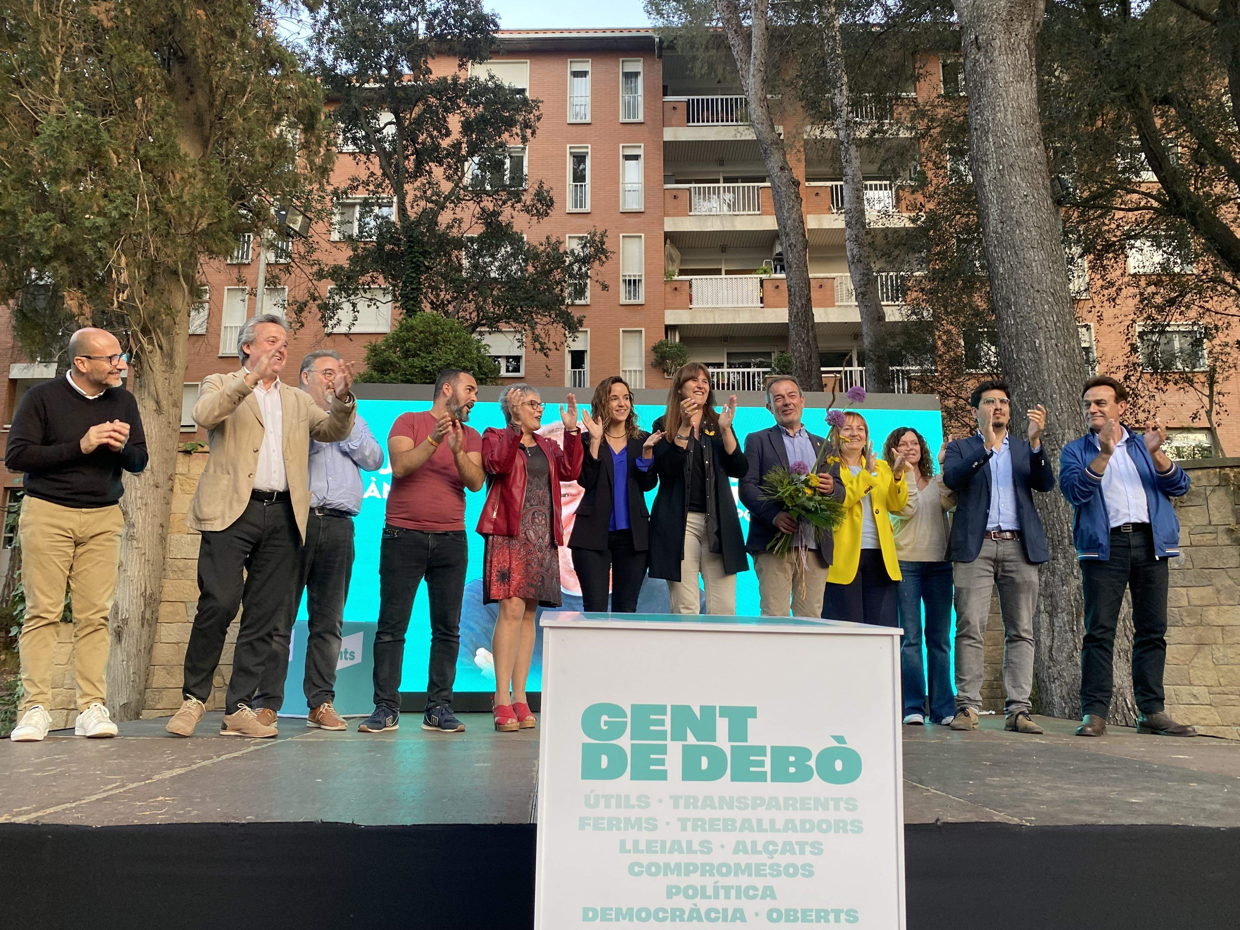 L'acte de final de campanya de Junts al Vallès Occidental s'ha fet a Ca n'Ortadó. FOTO: Mónica GM