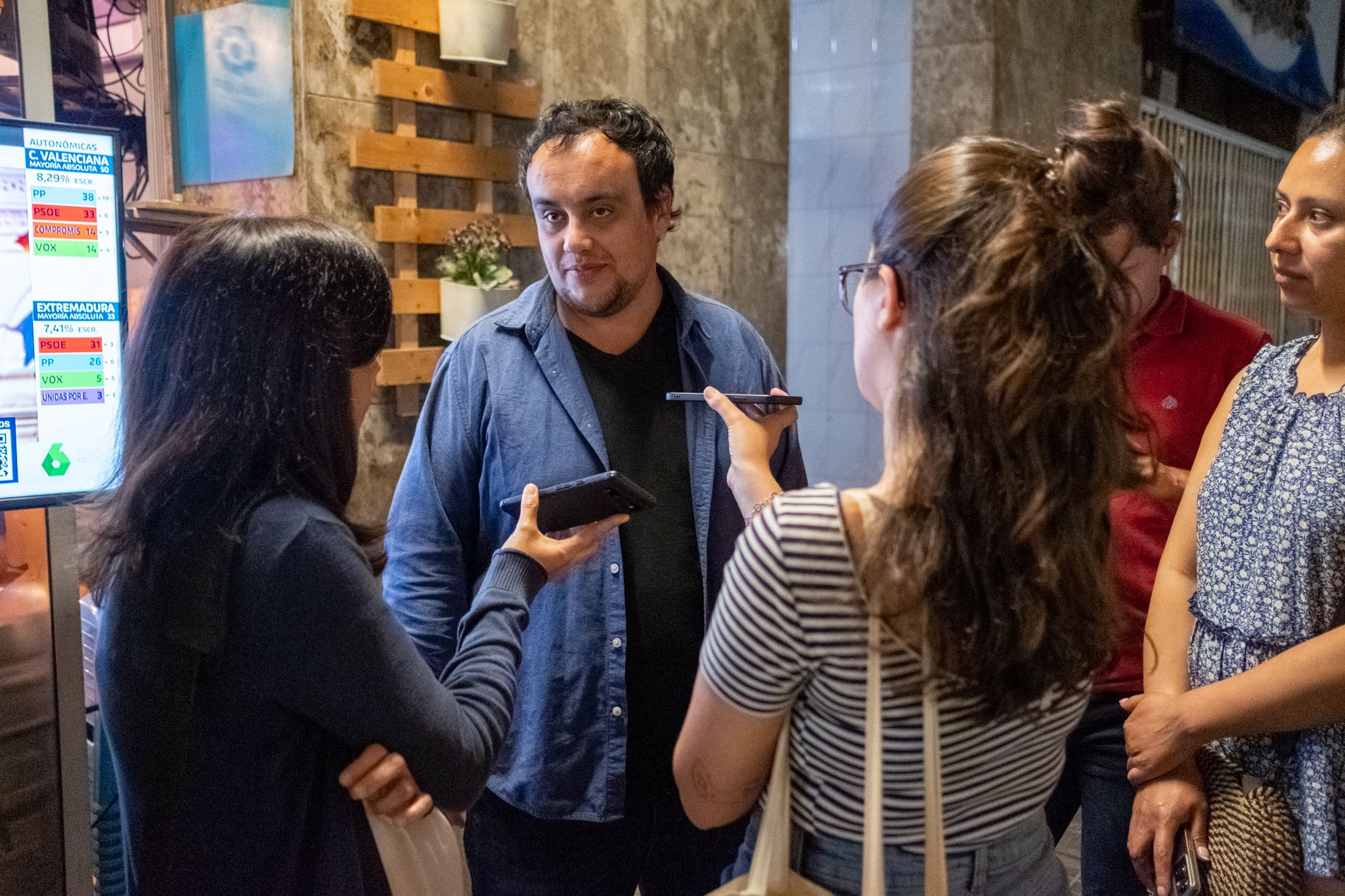 El candidat de Ciutadans, Pau Ortolà, ha lamentat la caiguda en vots del partit. FOTO. Ale Gómez