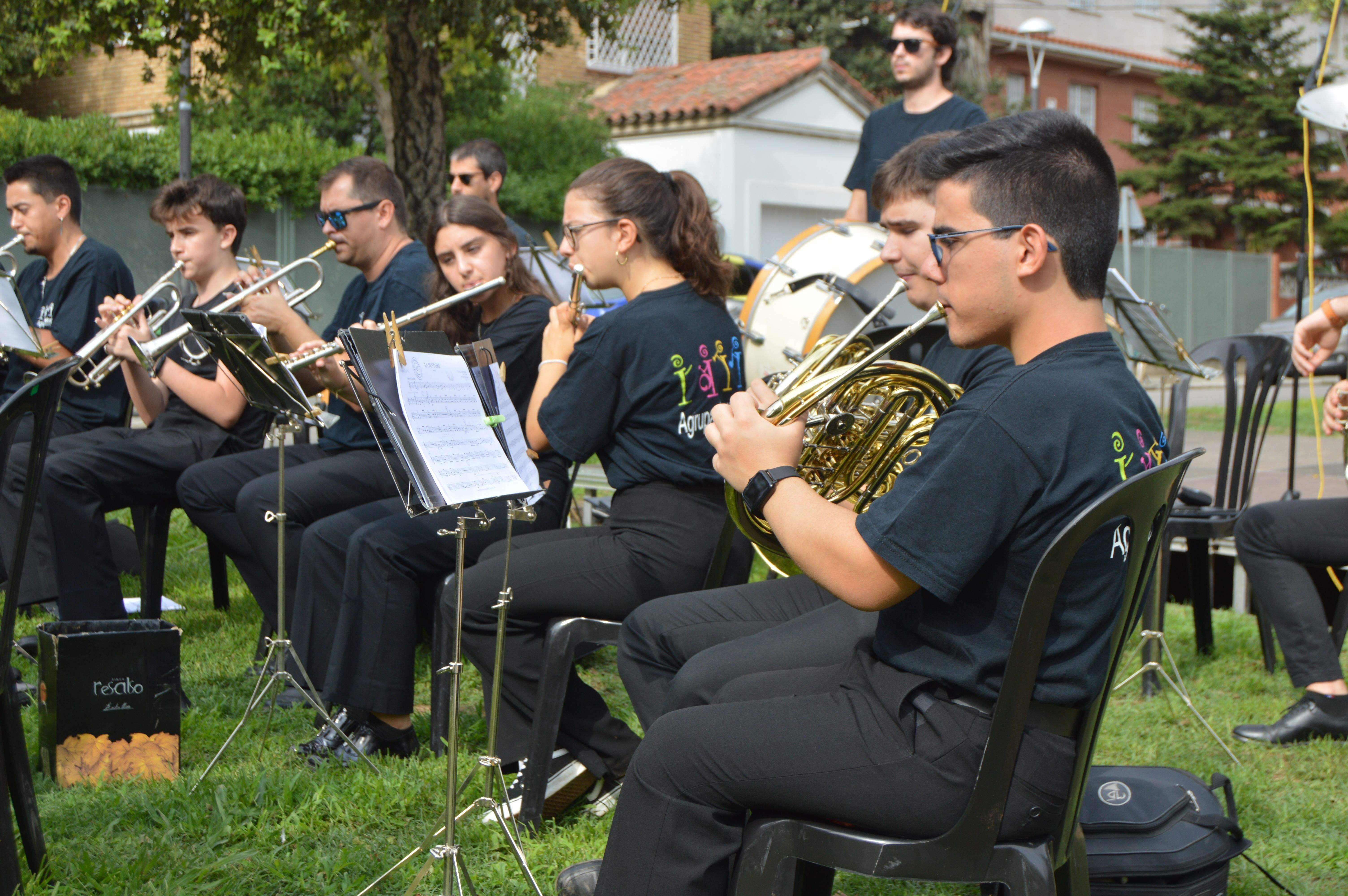 Un música de l’Agrupació Musical de Cerdanyola. FOTO: Nora m.o