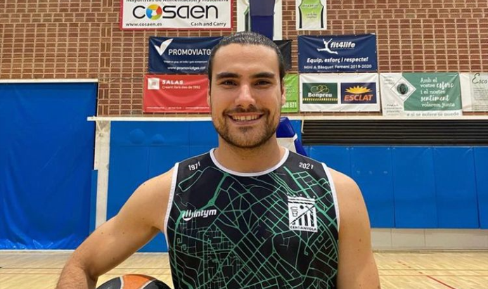 La temporada 2022-23 ha sigut la primera de l'Eloy Blanco com a capità del CB Cerdanyola. FOTO: CB Cerdanyola