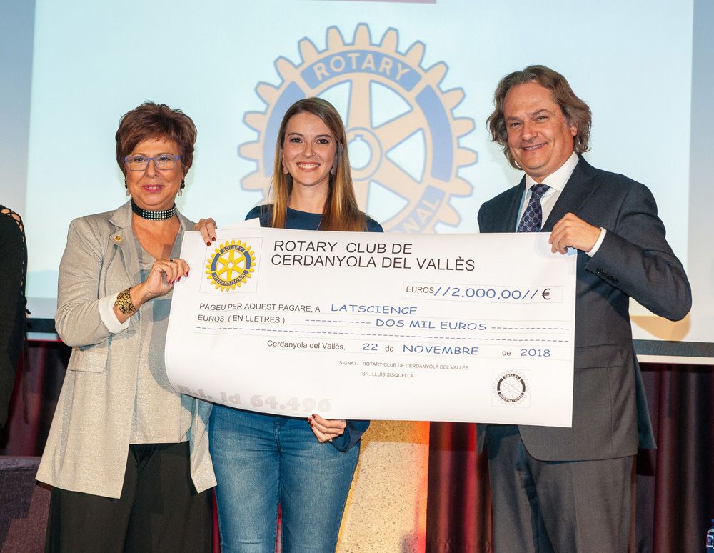 Guanyadora de la Beca Rotary l'any 2019. FOTO: Ajuntament de Cerdanyola