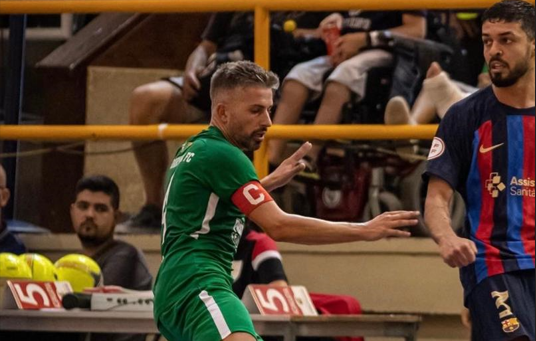 Javi García en el partit de semifinals de la Copa Catalunya contra el Barça. FOTO: Cedida