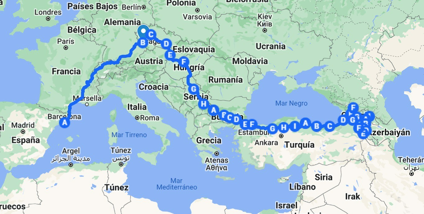 El mapa de la travessia que Barea i Coscujuela faran aquest estiu. El mapa de la travessia que Barea i Coscujuela faran aquest estiu.