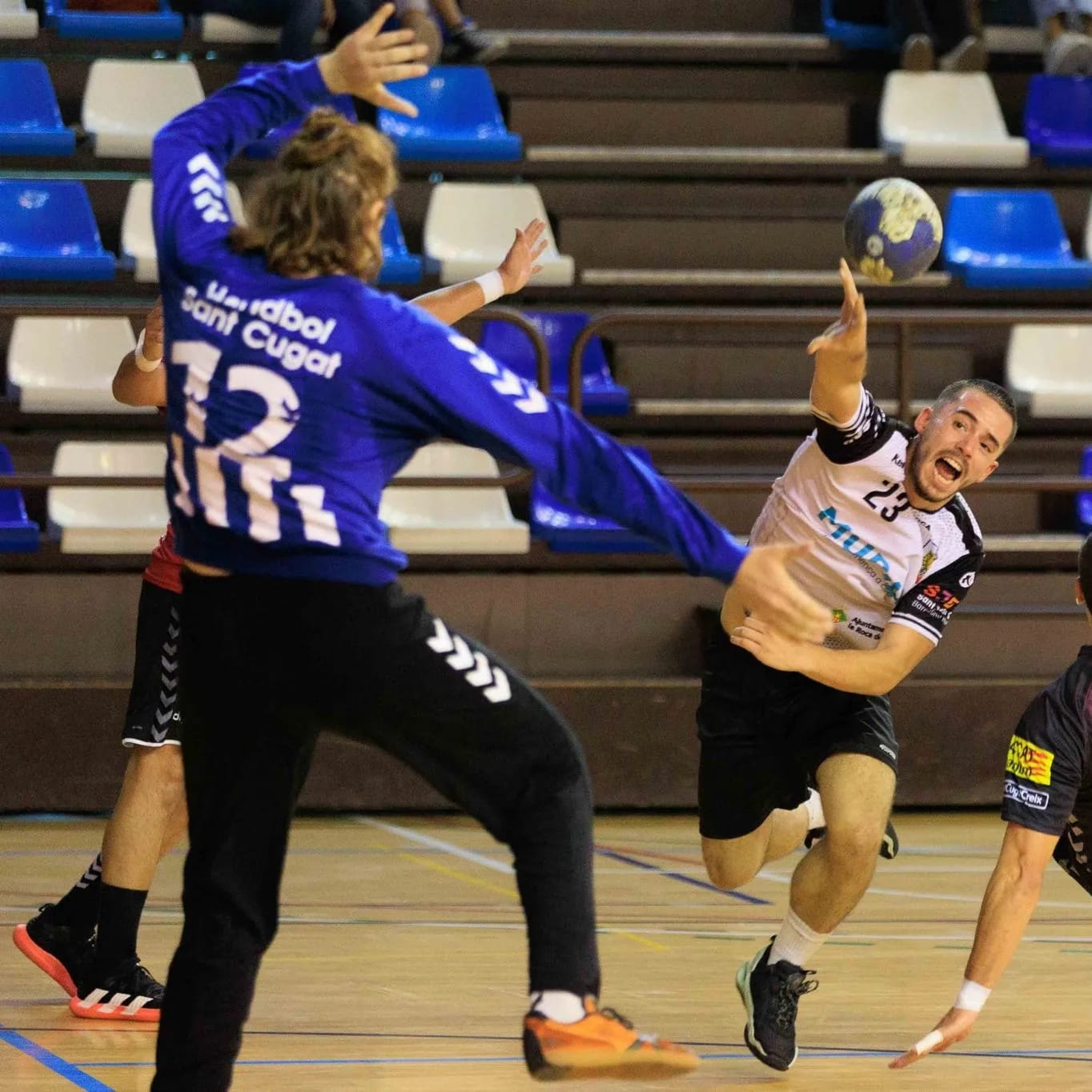 Pol Varela en un partit amb el Sant Cugat. FOTO: Cedida