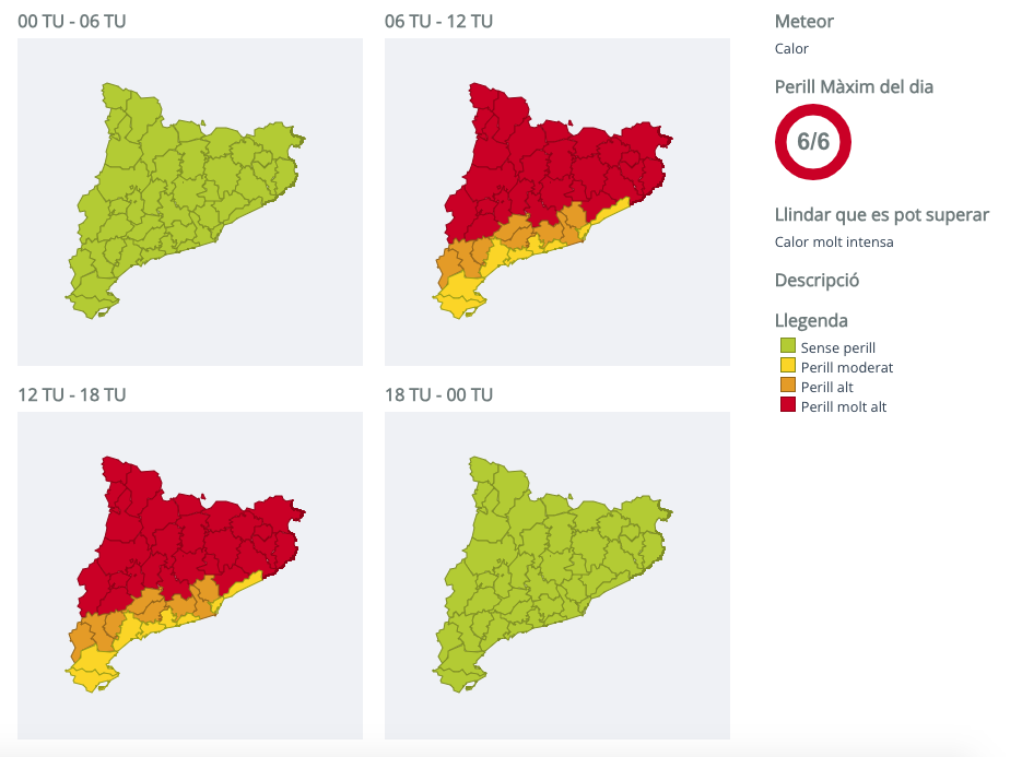 mapa onada calor juliol mapa onada calor juliol