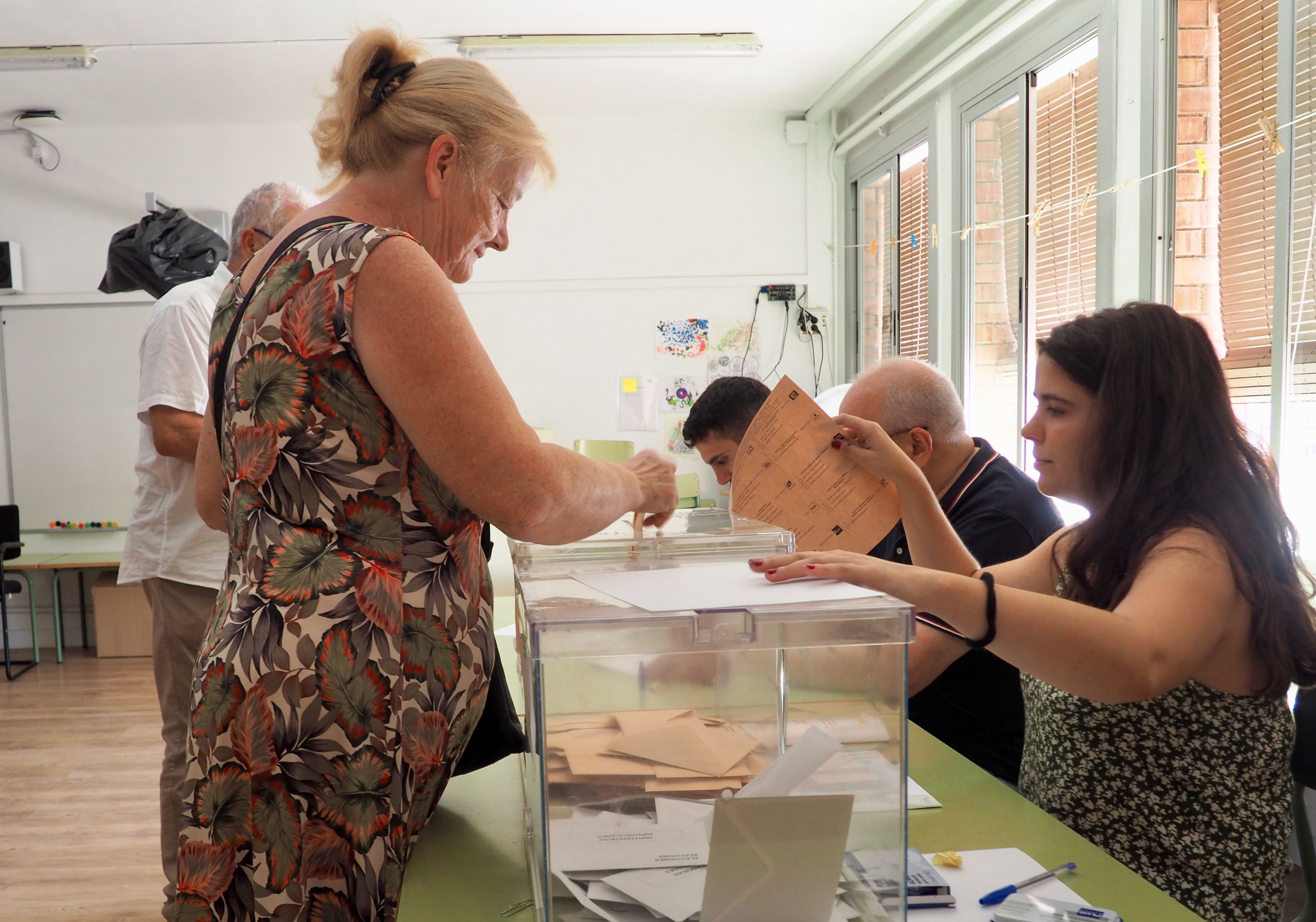 Jornada d'eleccions generals a Cerdanyola, el 23 de juliol de 2023. FOTO: Mónica García Moreno
