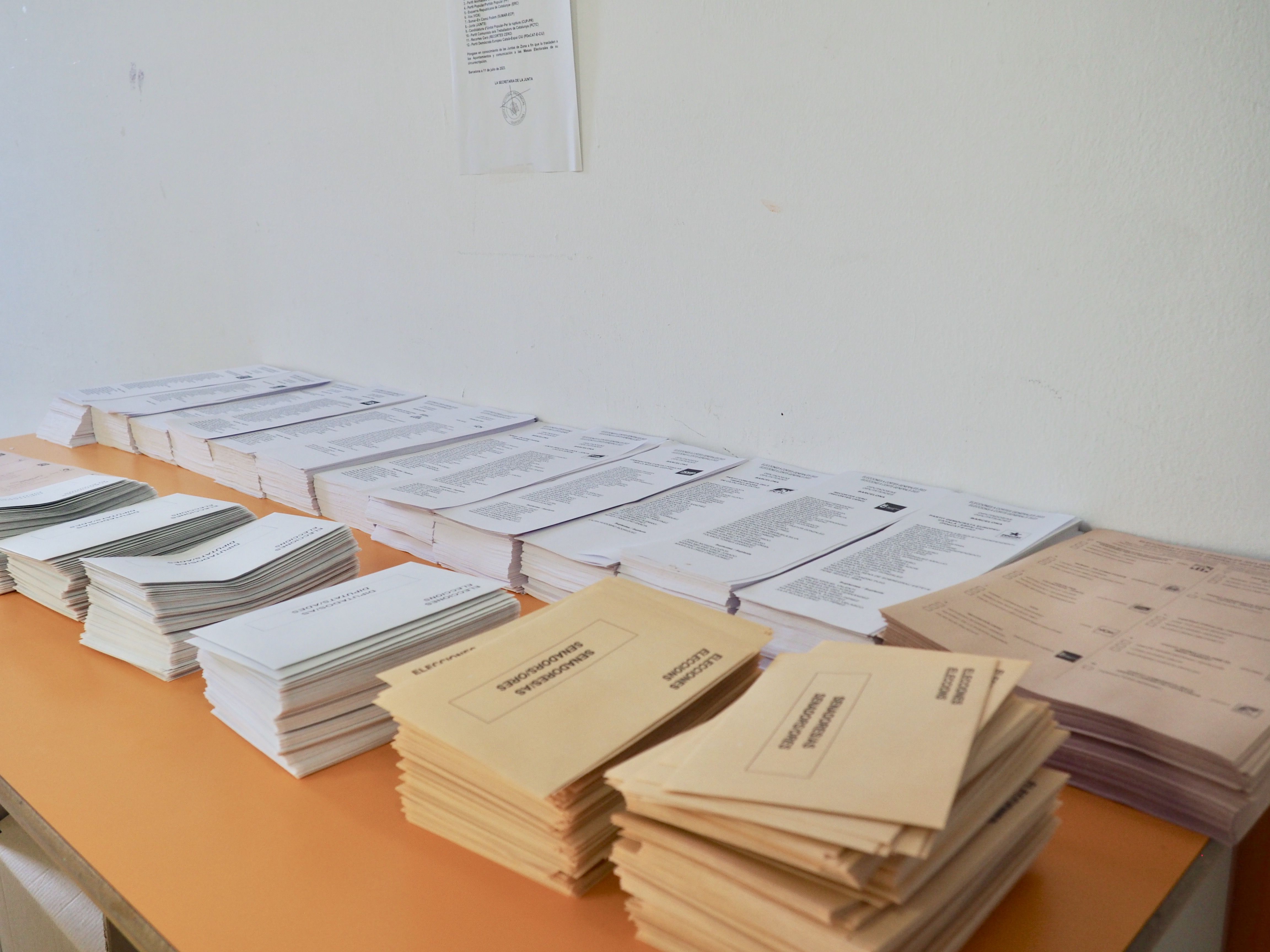 Jornada d'eleccions generals a Cerdanyola, el 23 de juliol de 2023. FOTO: Mónica García Moreno