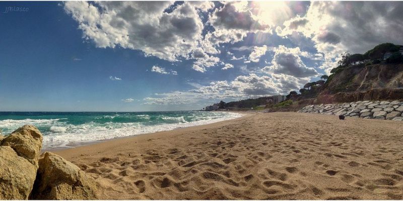 Platja del Morer, a Sant Pol de Mar. FOTO: Cedida