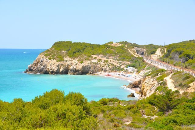 Cala de l'Home Mort, a Sitges. FOTO: Cedida