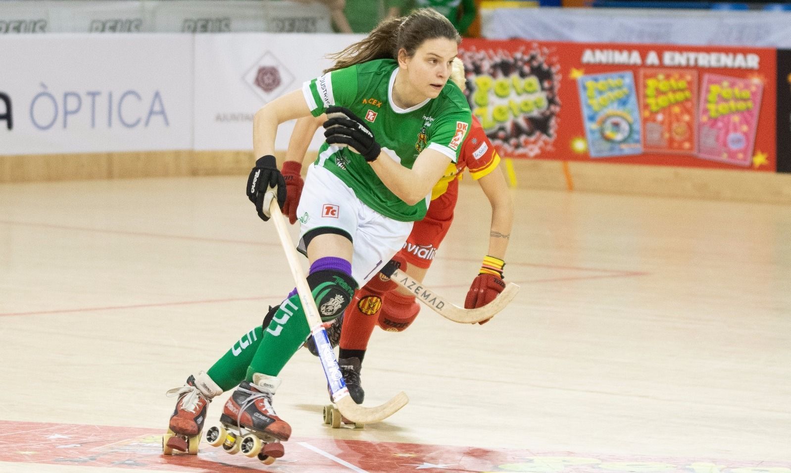 Gemma Solé en un partit del Cerdanyola Club d'Hoquei. FOTO: Isaac Navarra