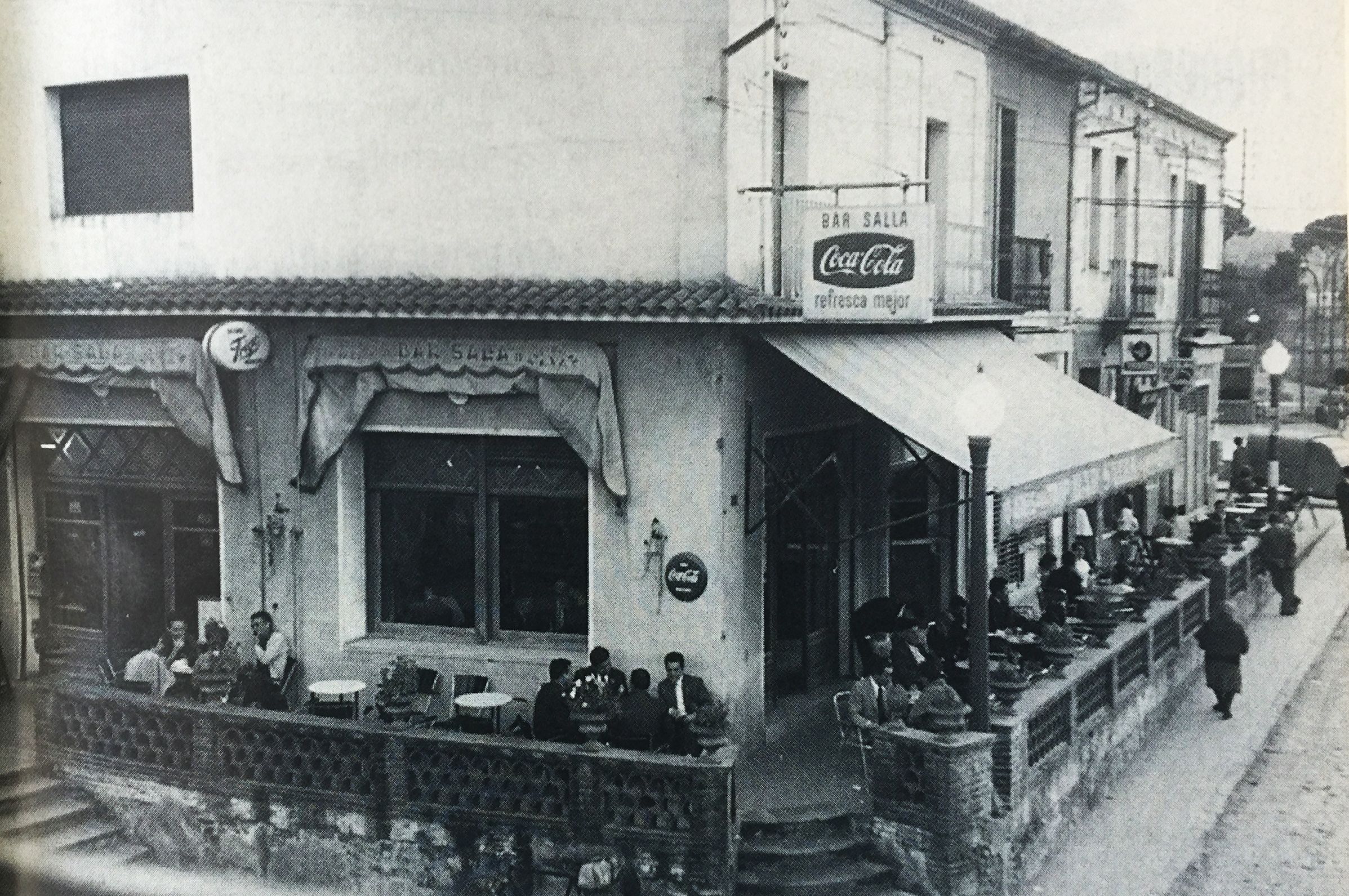 El Bar Salla, 1955. Cedida per Joan Mimó Piqué