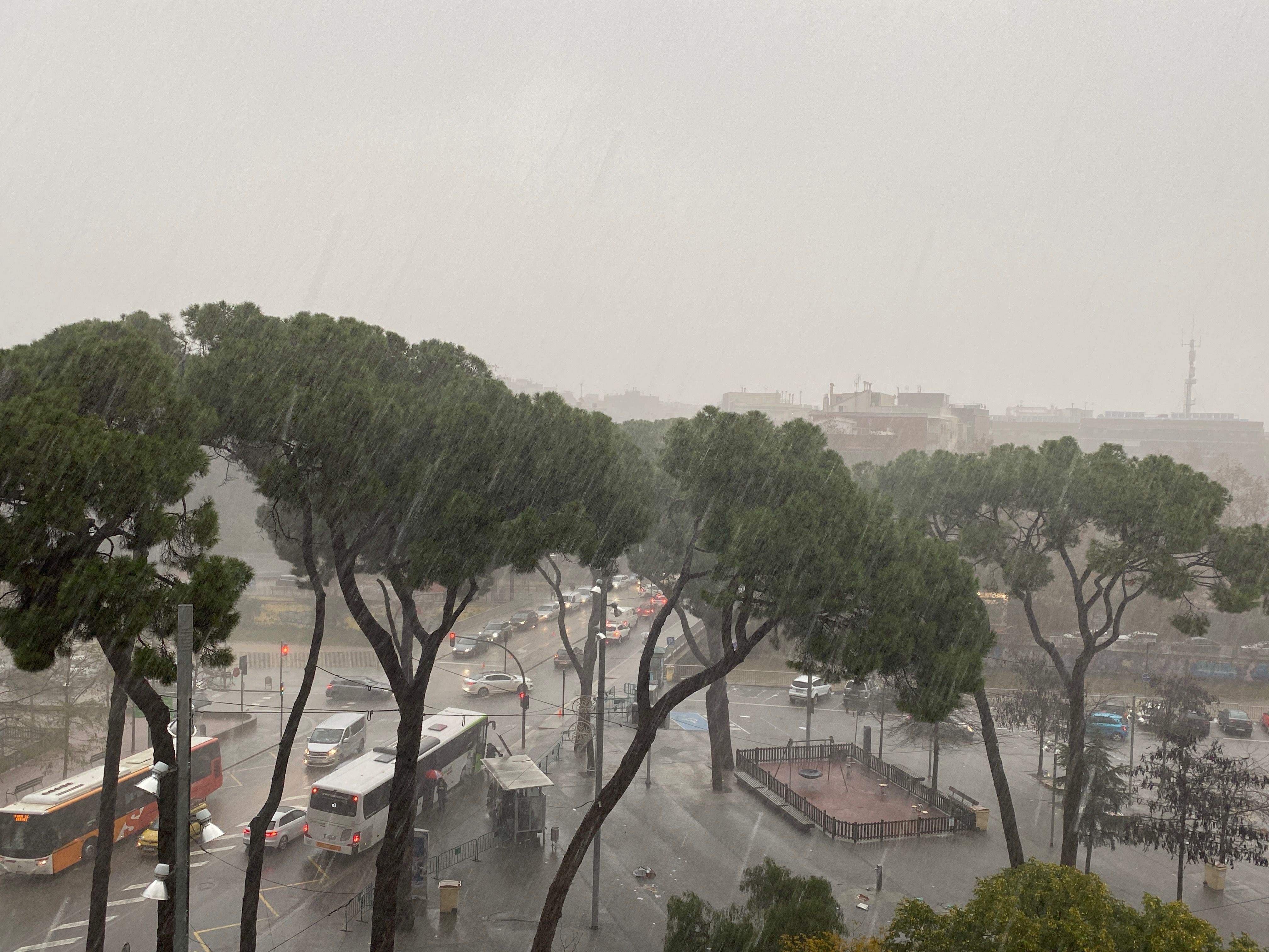Un dia de pluja a Cerdanyola. FOTO: Arxiu