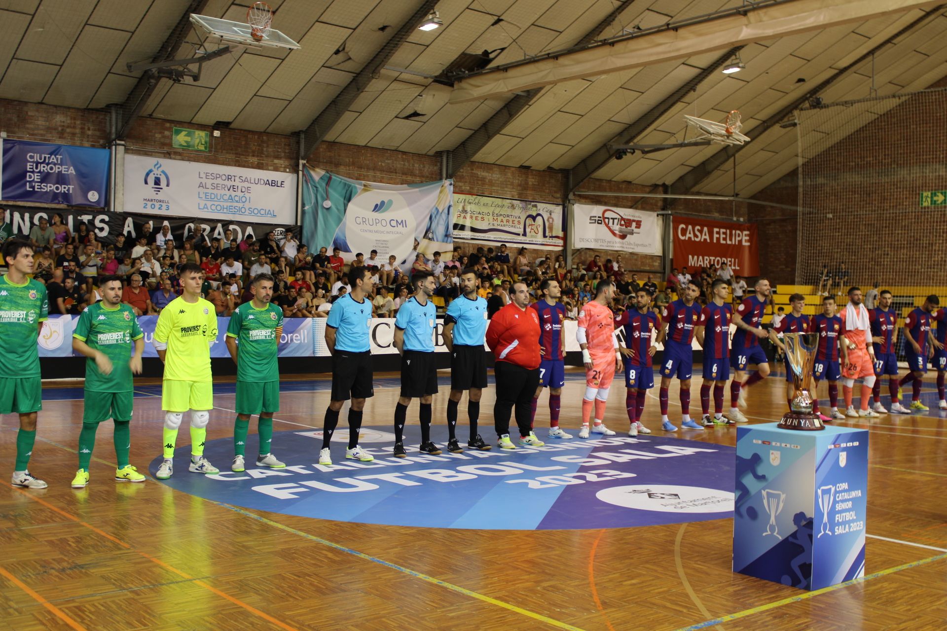 Final a 4 Copa Catalunya futbol sala 2023. FOTO Guillem Barrera