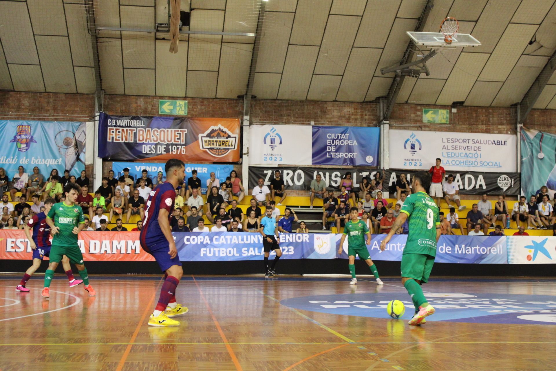 Final a 4 Copa Catalunya futbol sala 2023. FOTO Guillem Barrera