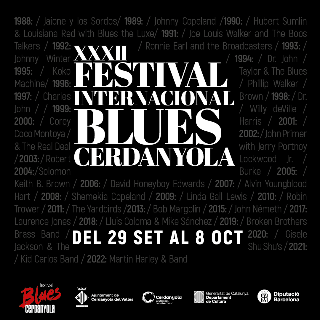Cartell promocional 32è festival de blues Cartell promocional 32è festival de blues