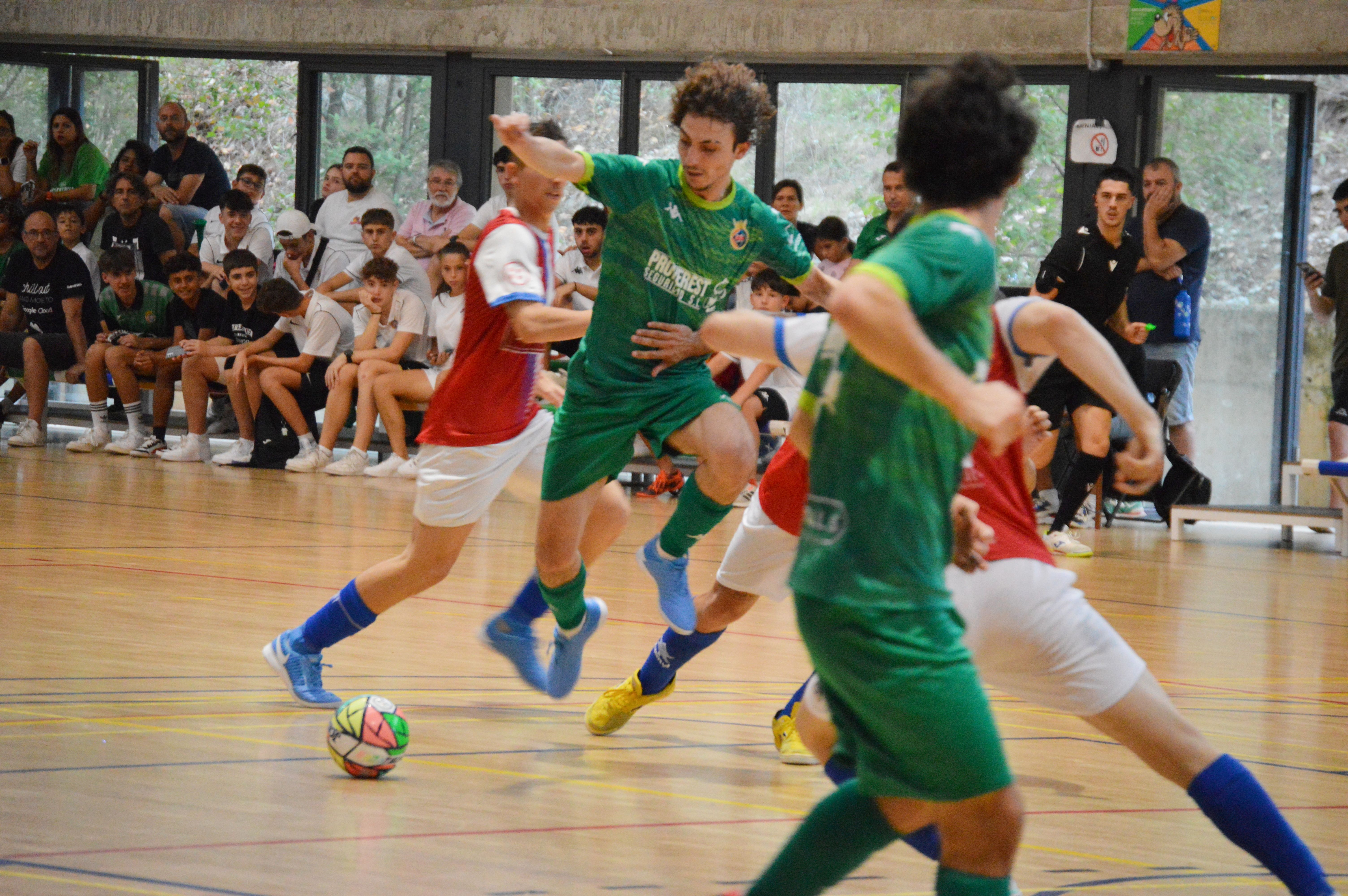 Josep Puig del Cerdanyola FC de futsal en el debut a Segona B a Guiera. FOTO: Cerdanyola FC