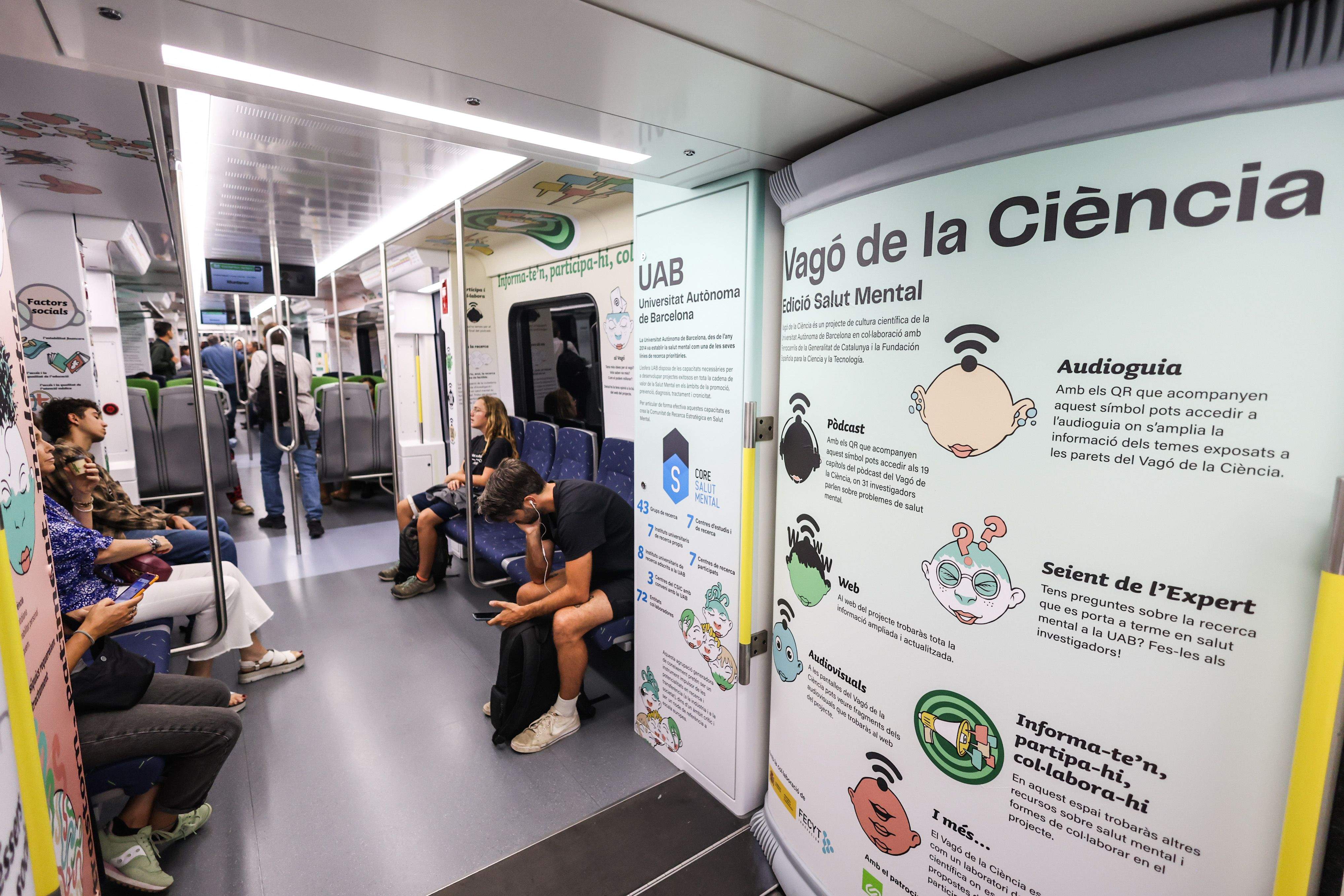 L'interior del "vagó de la ciència". FOTO: Generalitat de Catalunya