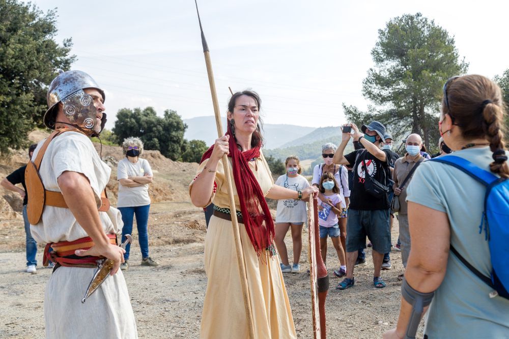 Visita teatralitzada del Cap de Setmana Ibèric de l'any 2021. FOTO: Ajuntament de Cerdanyola