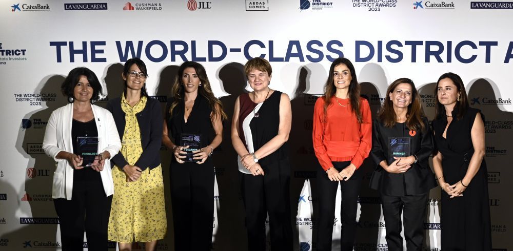 Finalistes del World-Class District Awards. FOTO: Ajuntament de Cerdanyola