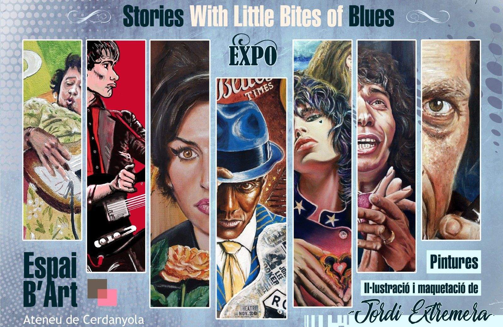 Exposició d'Artistes Plàstics de Cerdanyola pel Festival de Blues. FOTO: Cedida