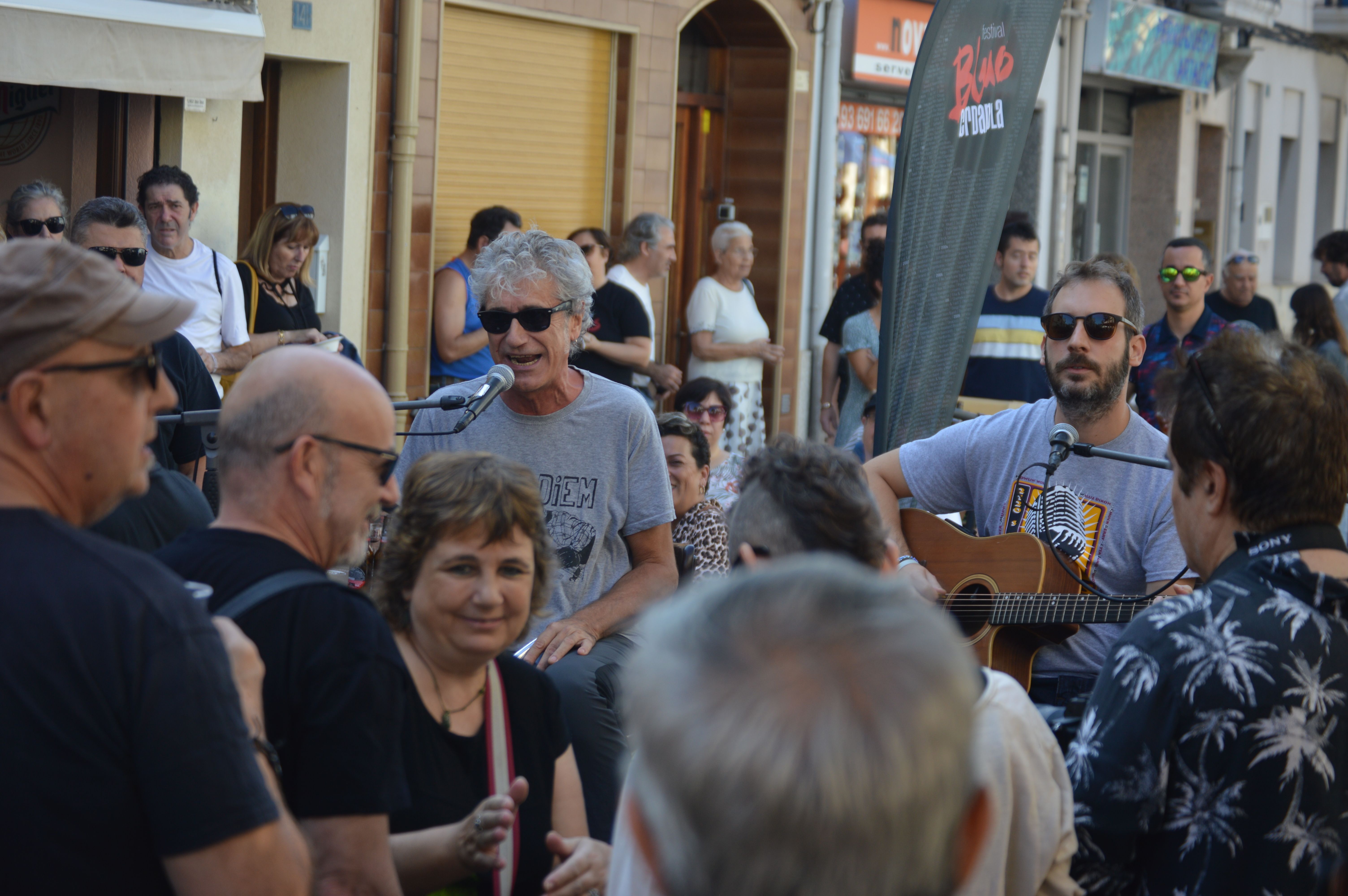 Concert de Txus Blues i Cesar Canut al Cal Pintxo en el 32è Festival de Blues. FOTO: Nora MO