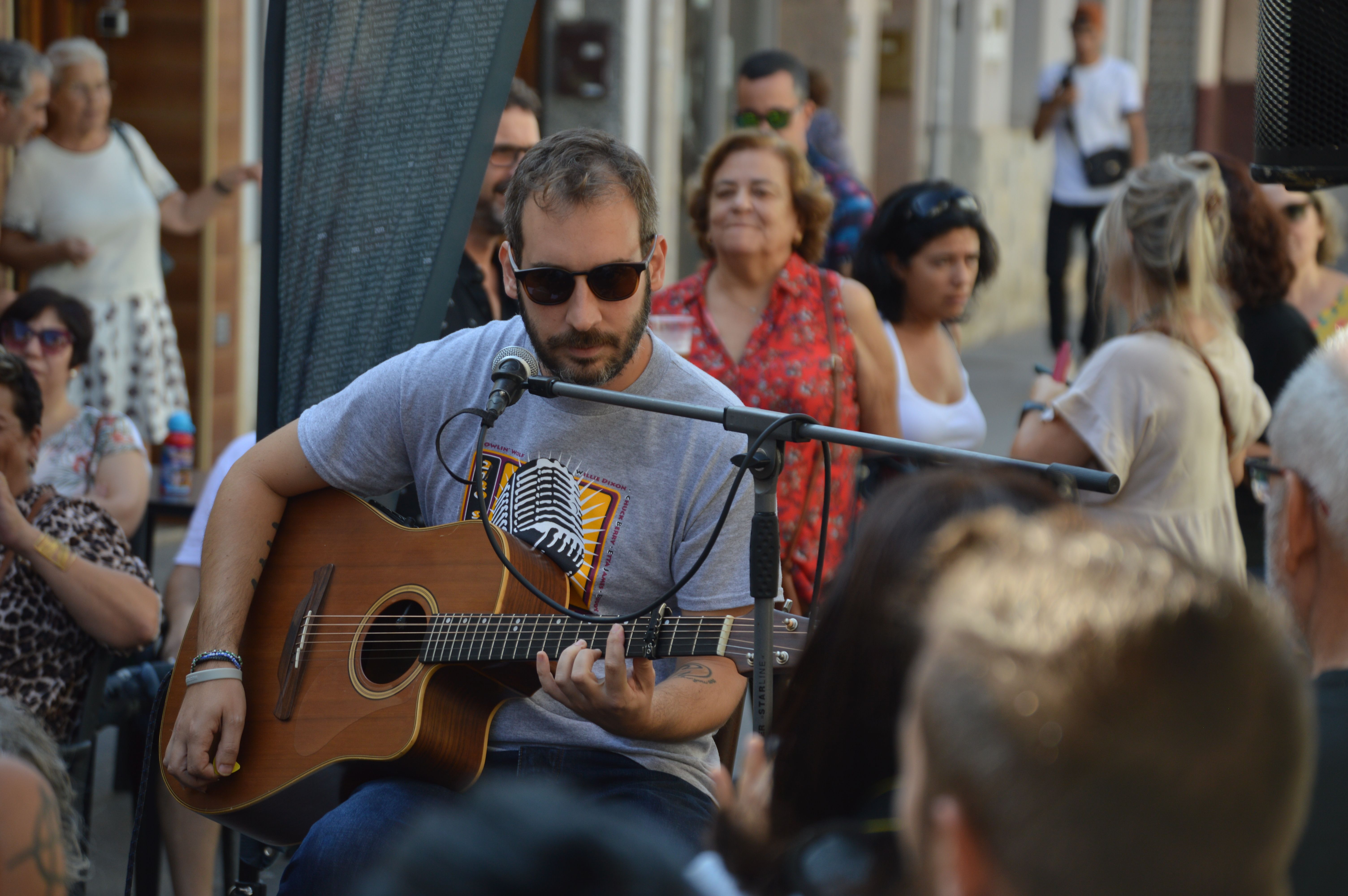 Concert de Txus Blues i Cesar Canut al Cal Pintxo en el 32è Festival de Blues. FOTO: Nora MO