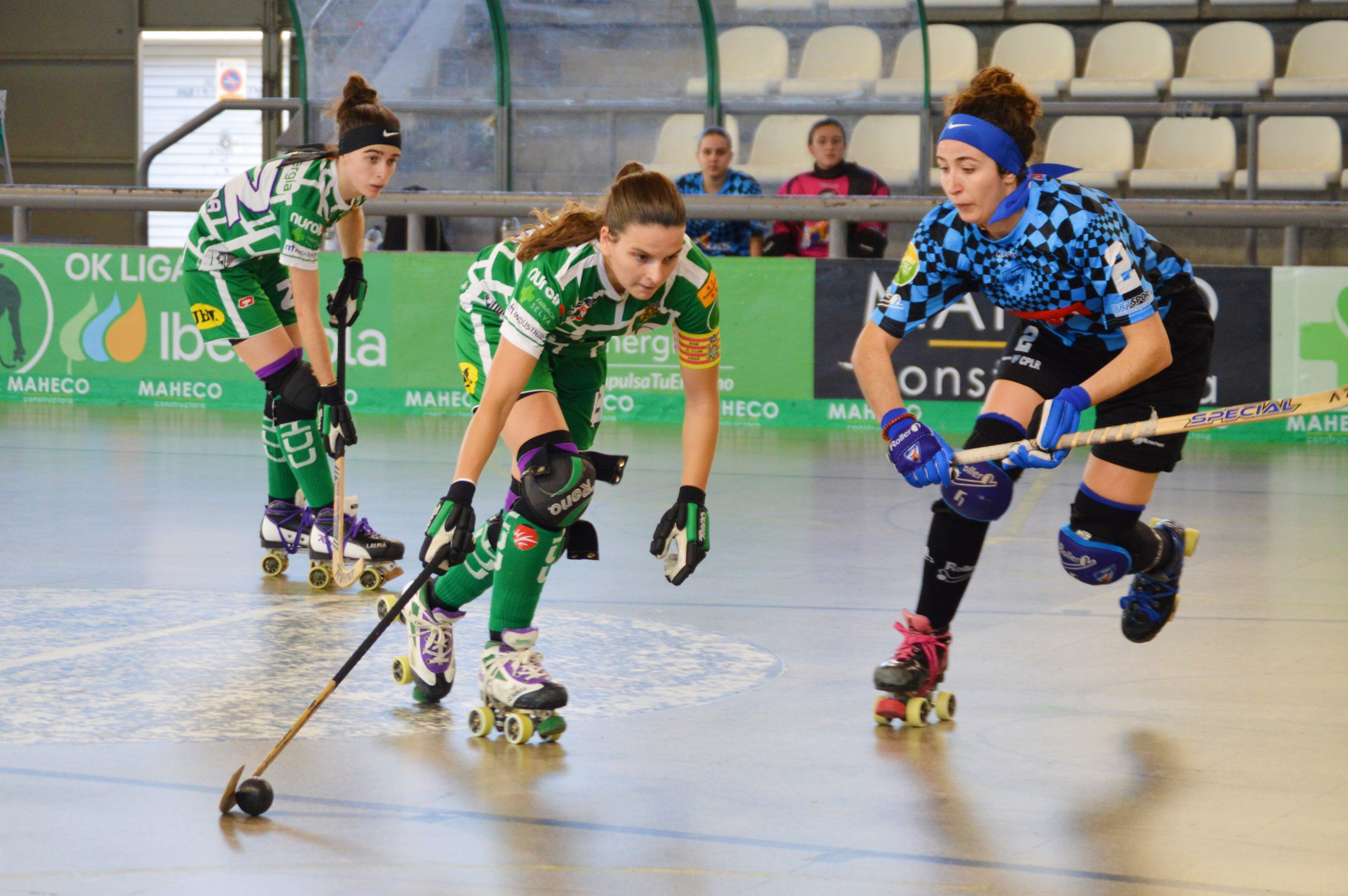 El Cerdanyola CH en un partit d'Ok Liga contra Las Rozas. FOTO: Nora MO