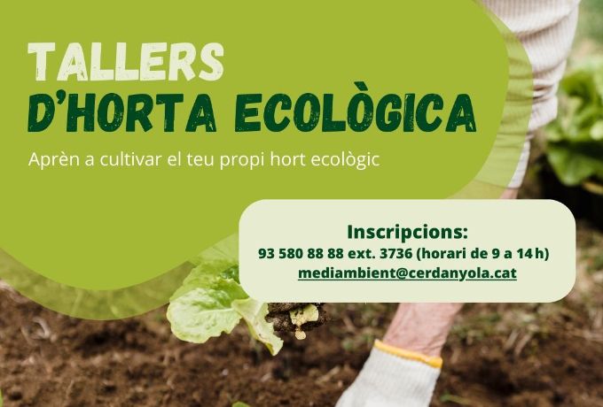 Cartell dels tallers d'horta ecològica