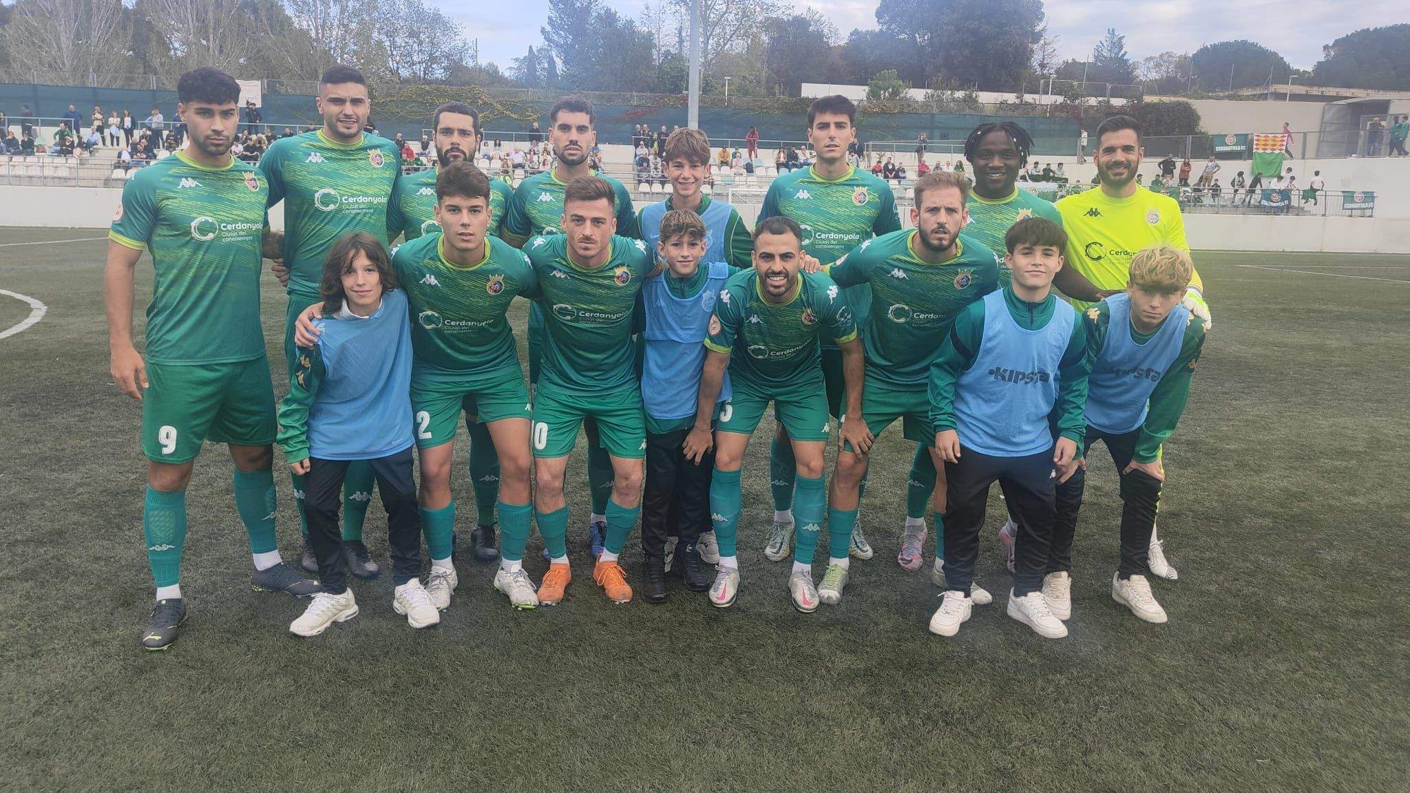 L'onze inicial Cerdanyola FC VS CF Nucia. FOTO: Cerdanyola FC