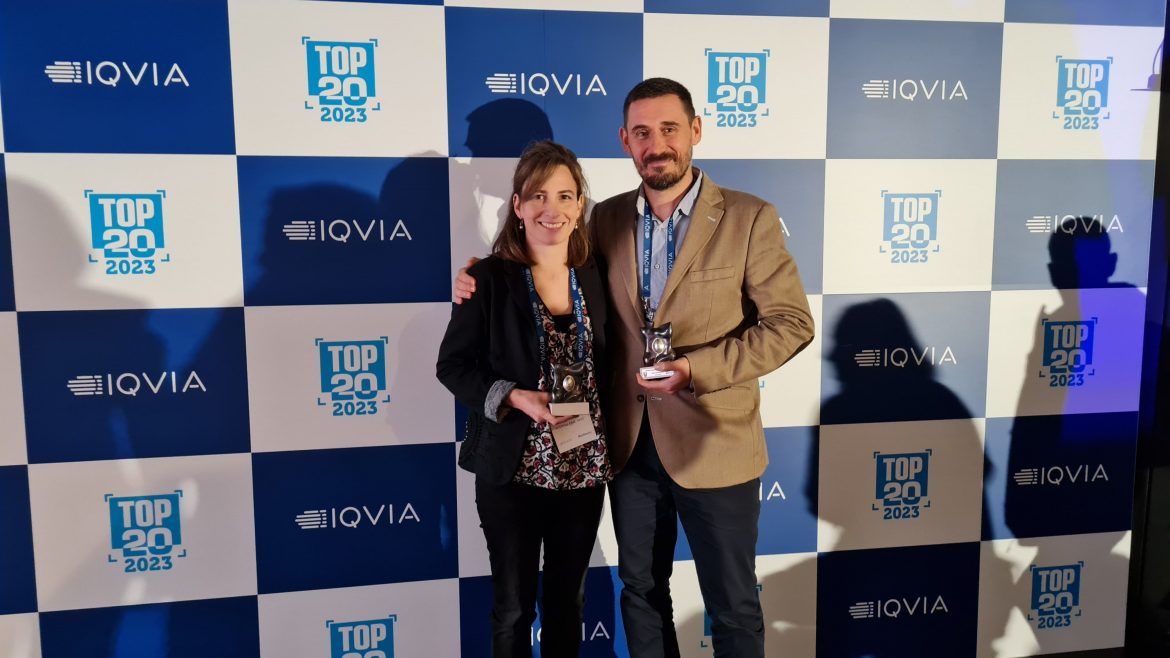 Marina Garcia de Acilu i Luís Renter van recollir el Premi TOP20. FOTO: Parc Taulí Marina Garcia de Acilu i Luís Renter van recollir el Premi TOP20. FOTO: Parc Taulí