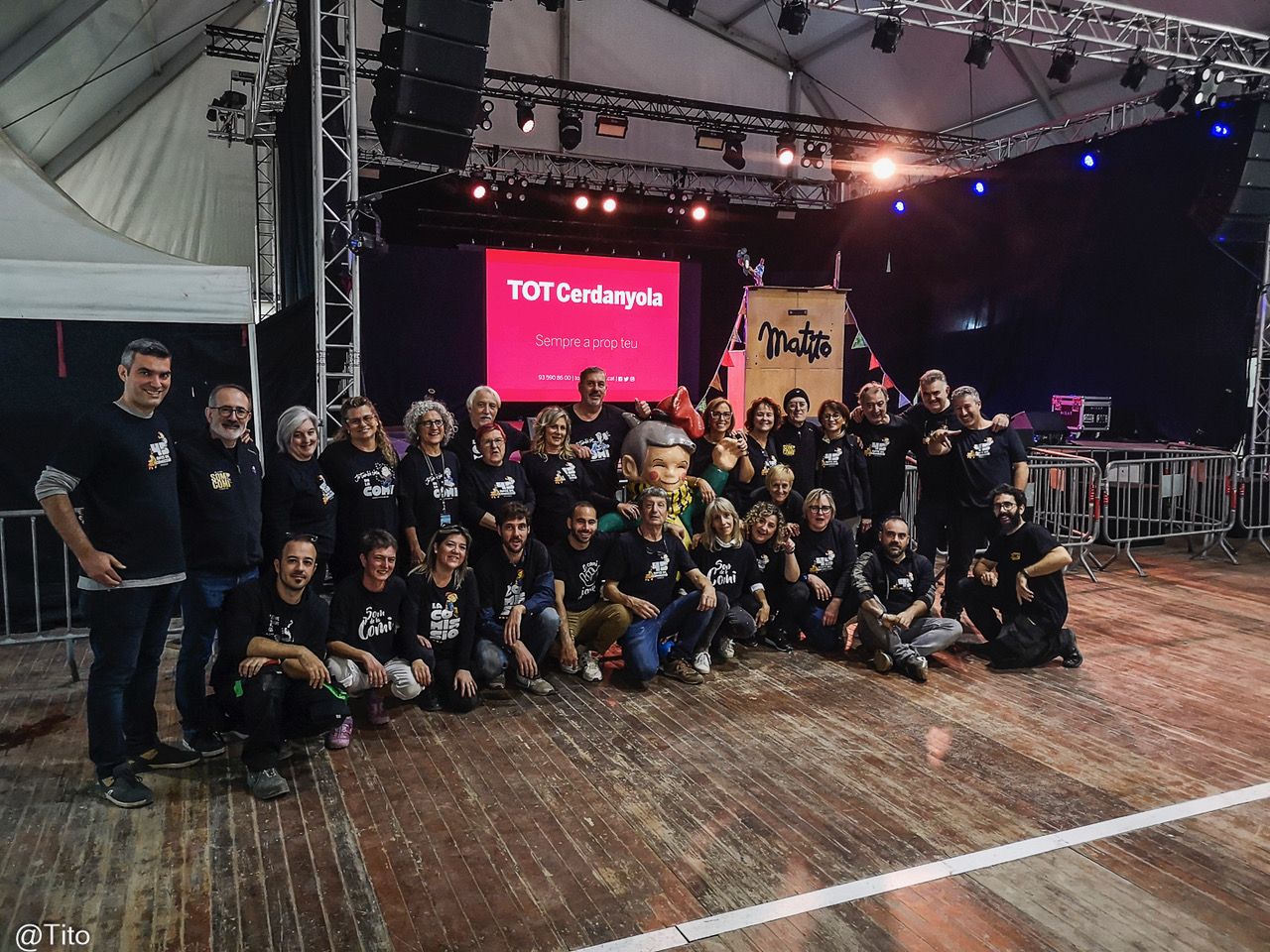 Foto de família de la Comissió de Sant Martí. FOTO: Cedida