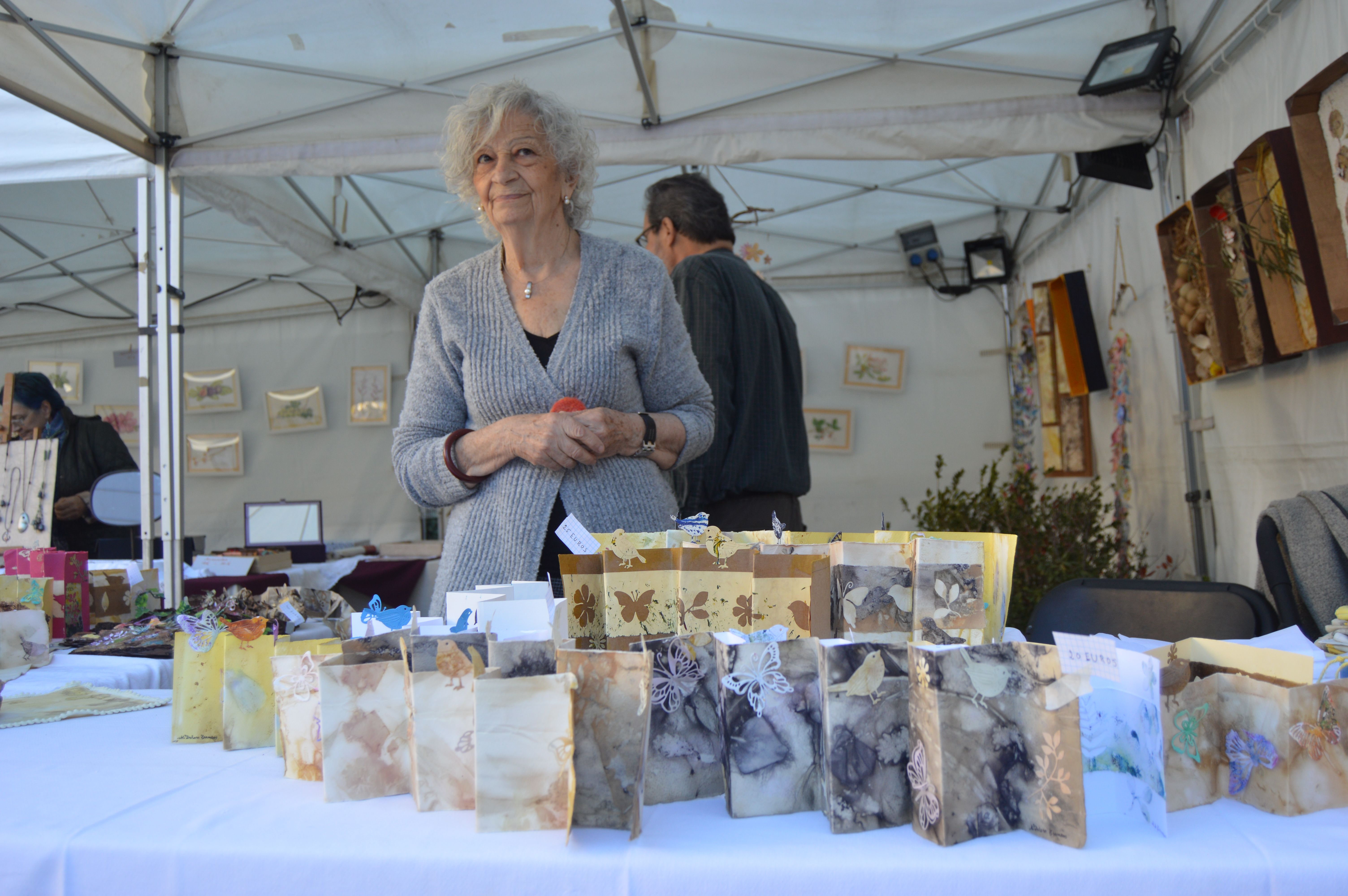 L'obra de Maria Dolors Termens a la Fira d'Art al Museu d'Art de Cerdanyola. FOTO: Nora MO