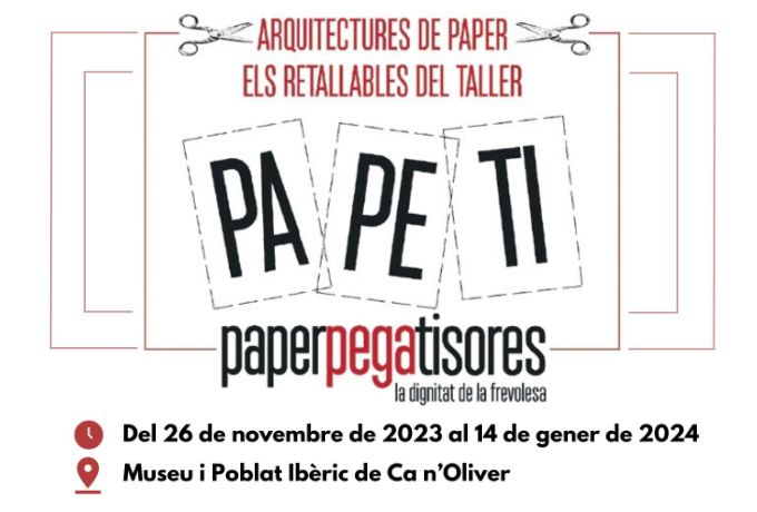 Cartell de l'exposició 'Arquitectures de paper. Els retallables del taller'. FOTO: Ajuntament de Cerdanyola Cartell de l'exposició 'Arquitectures de paper. Els retallables del taller'. FOTO: Ajuntament de Cerdanyola