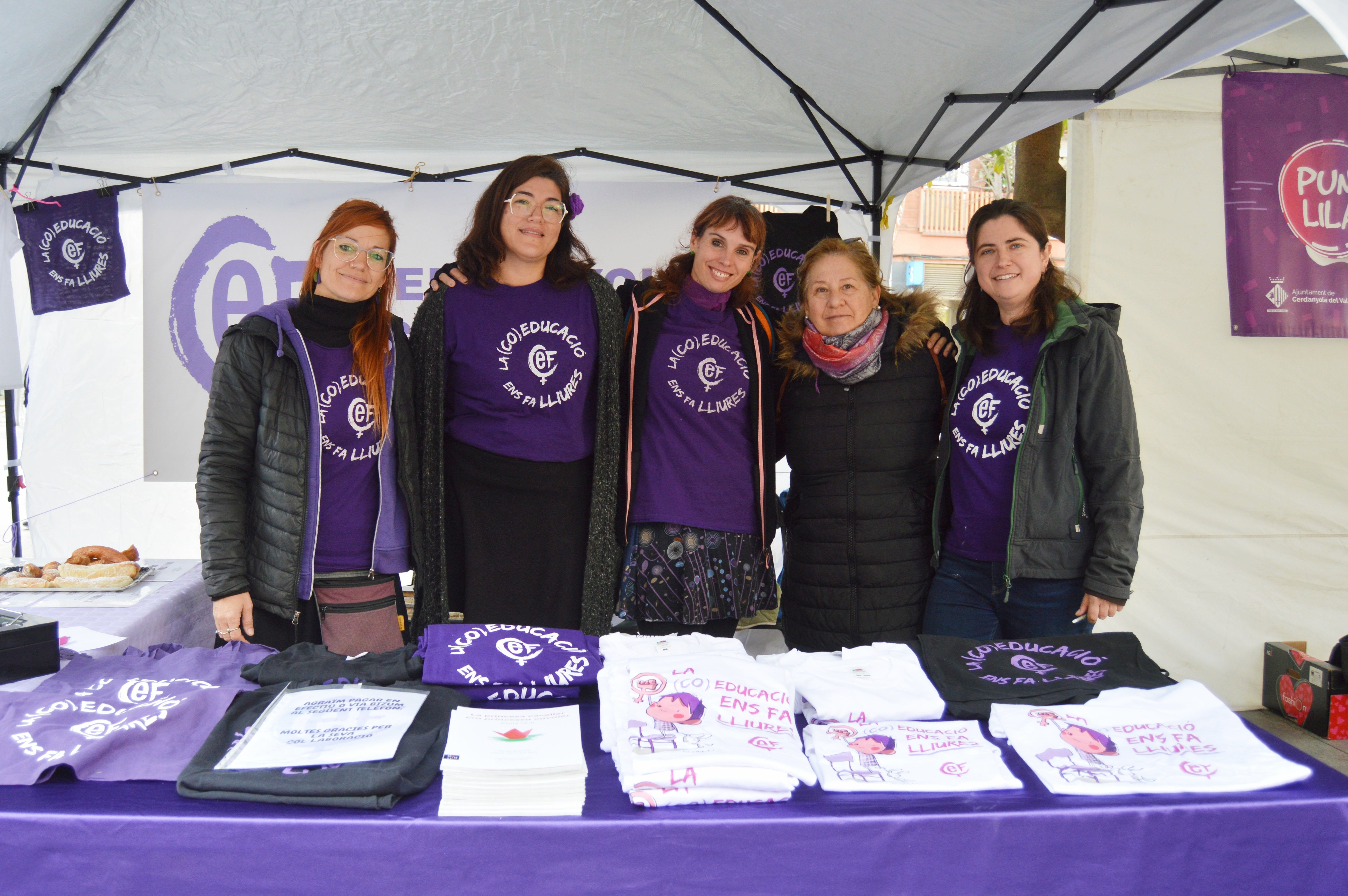 Cerdanyola Educació Feminista al 25-N de 2023 a Cerdanyola. FOTO: Nora MO