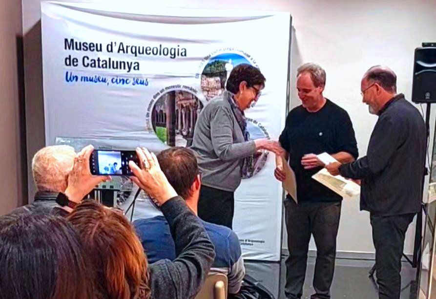Entrega del Premi d’Arqueologia Memorial Josep Barberà i Farràs. FOTO: Ajuntament de Cerdanyola
