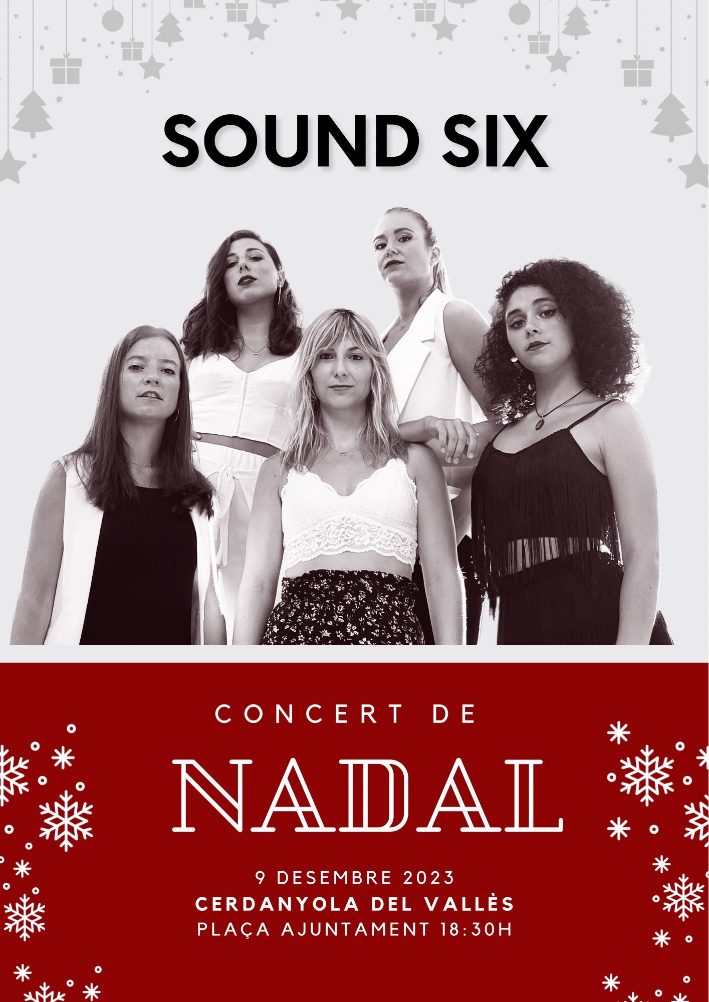Concert de Nadal de Sound Six actua a Cerdanyola