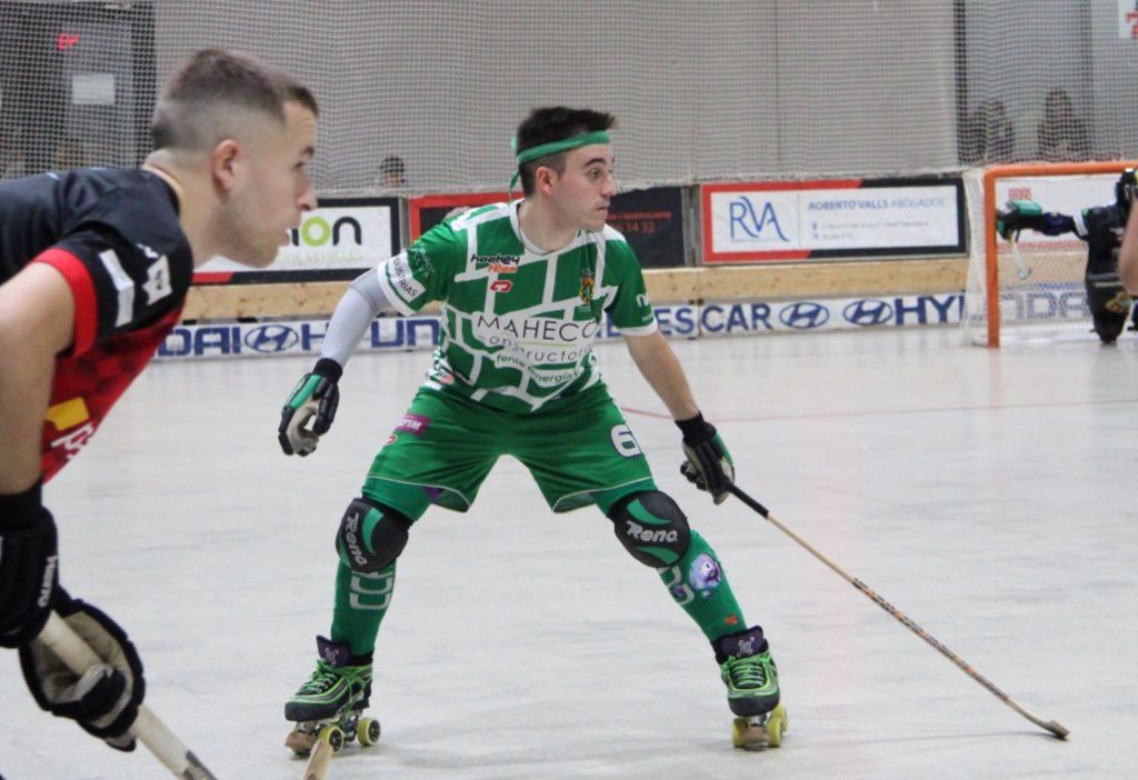 Erik Gual disputant un partit de l'OK Liga Plata. FOTO: Cerdanyola CH